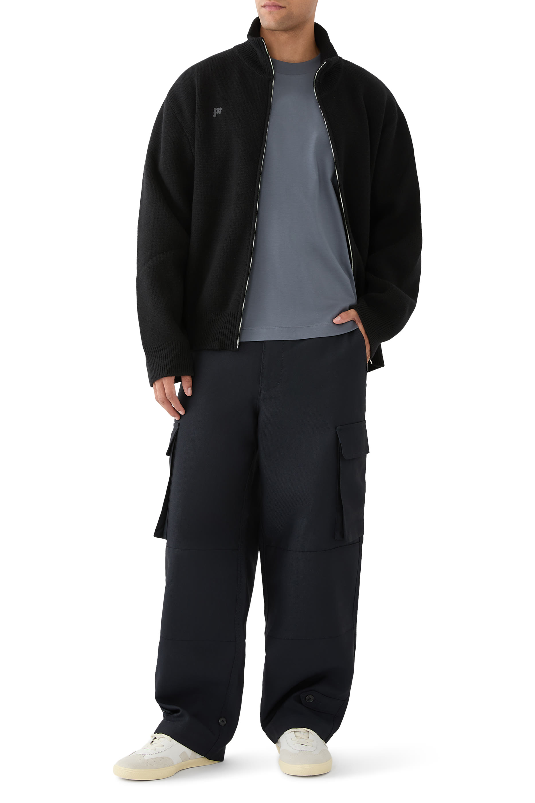 DNA Recycled Cashmere Zip-Up Sweater