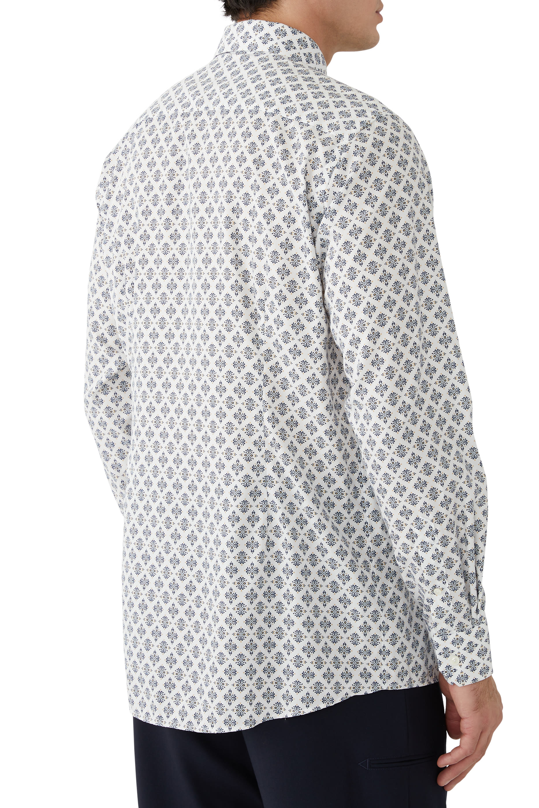 Medallion Print Cotton TENCEL™ Lyocell Shirt