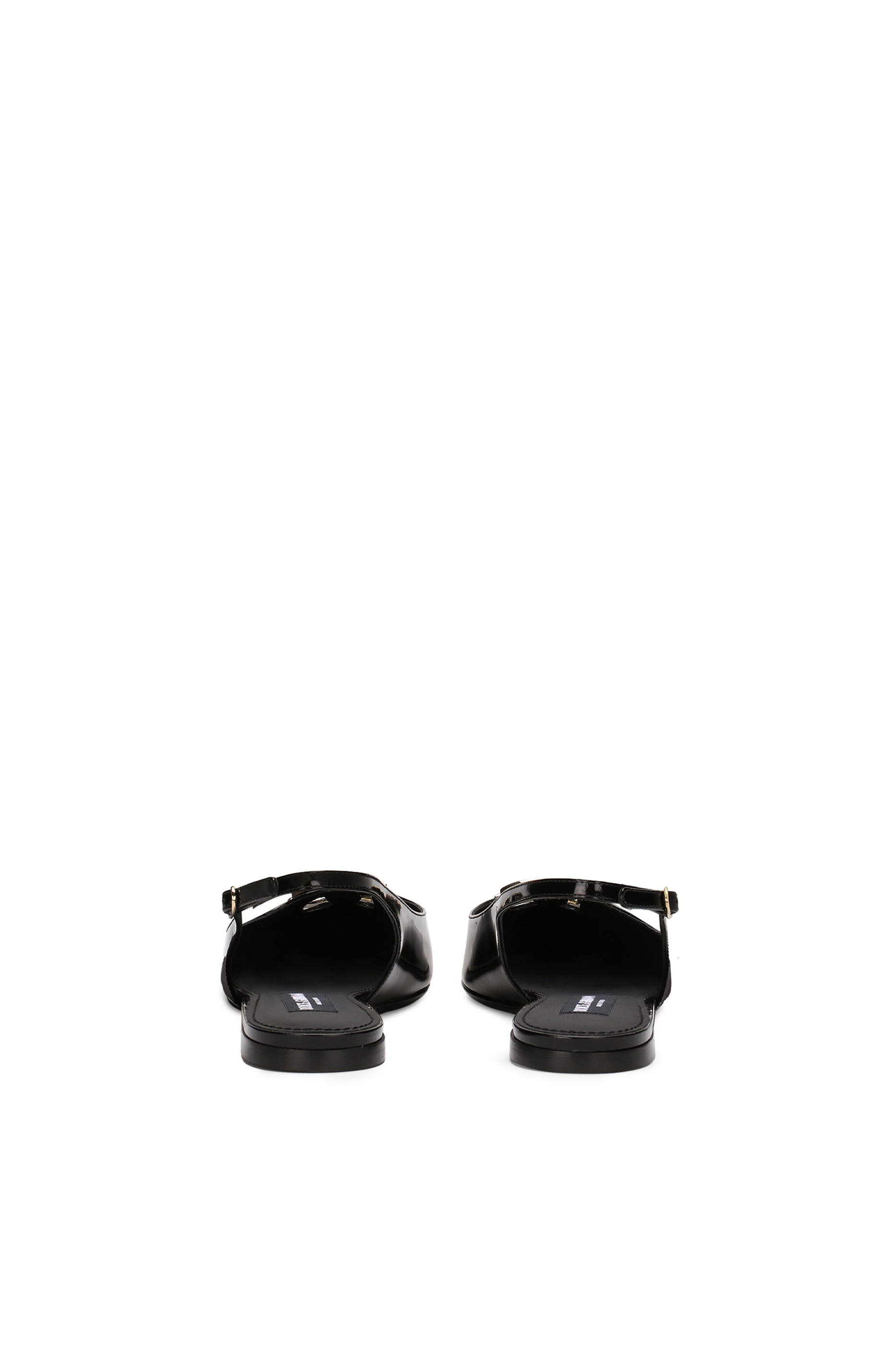 Polished Calfskin Slingback Mules
