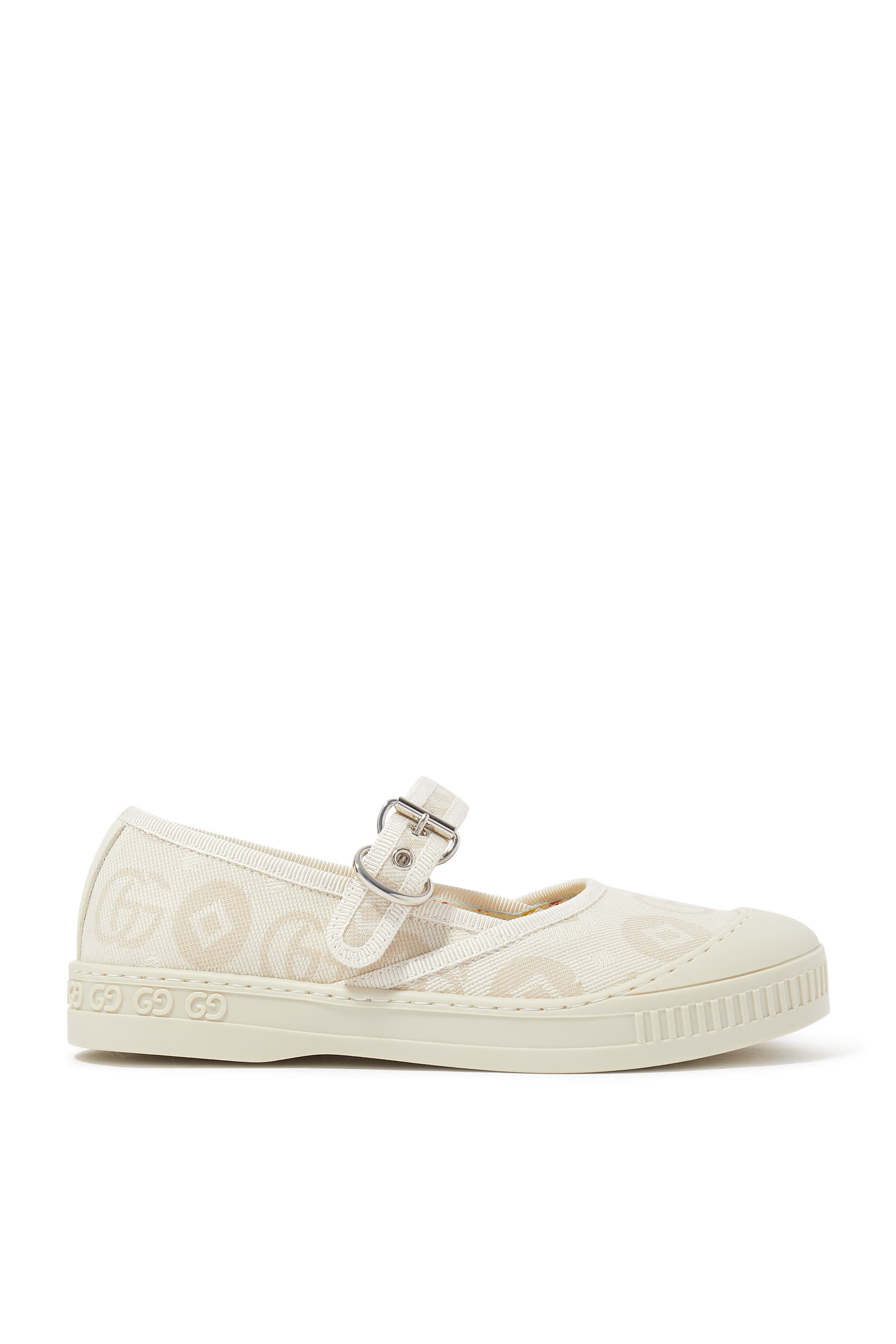 Kids Double G Cotton Ballet Flats