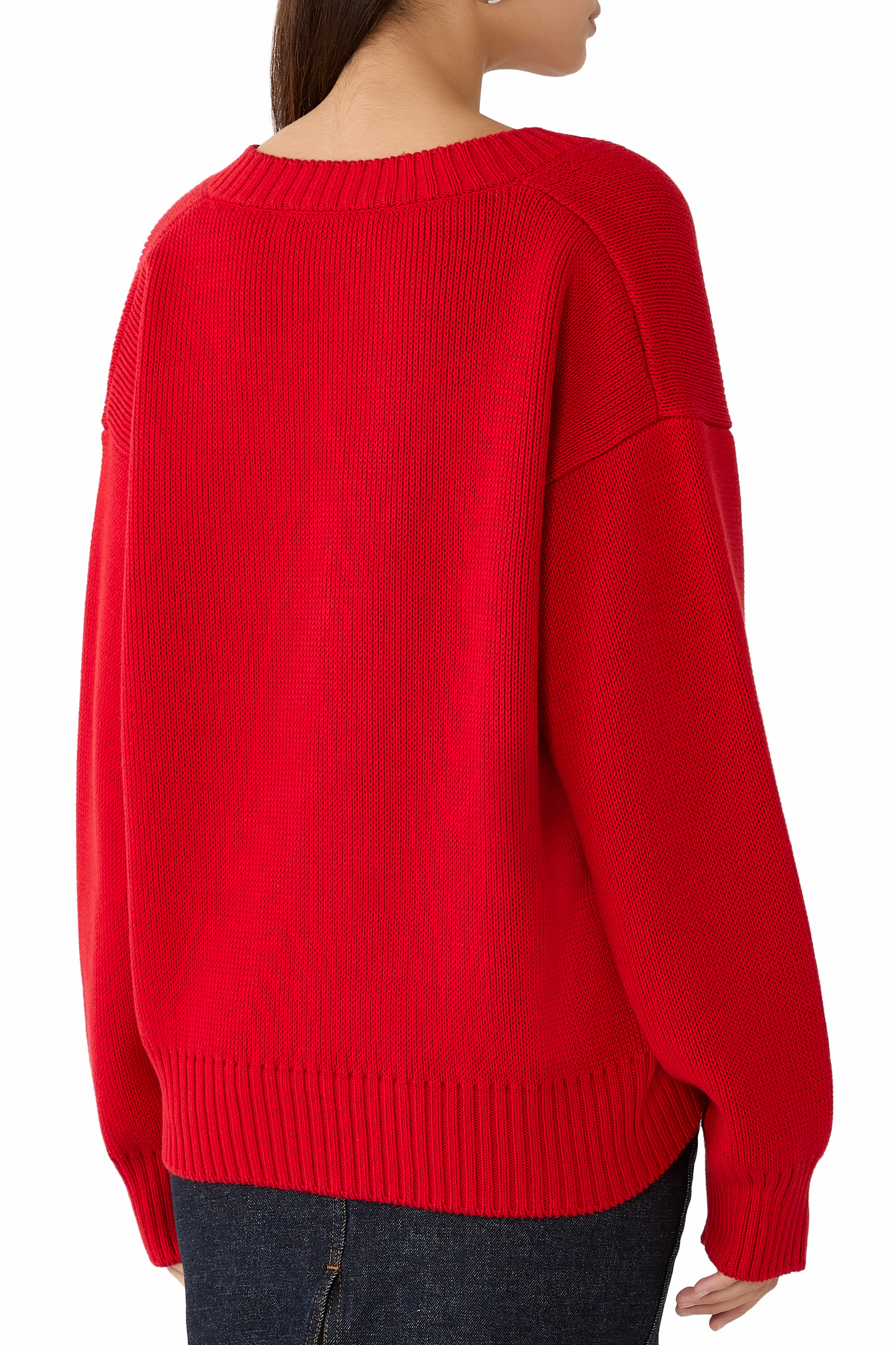 V-Neck Knitted Jumper