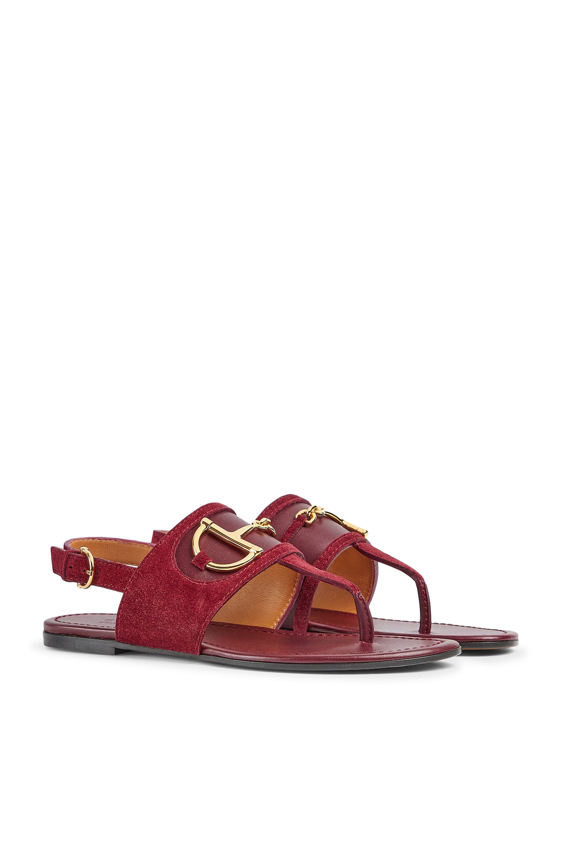 Horsebit Thong Sandals
