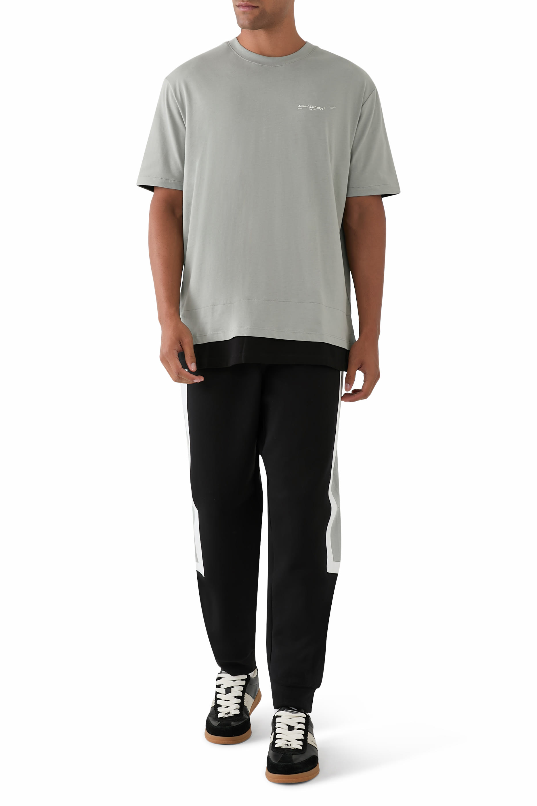 Double Effect Short-Sleeve Sweatshirt