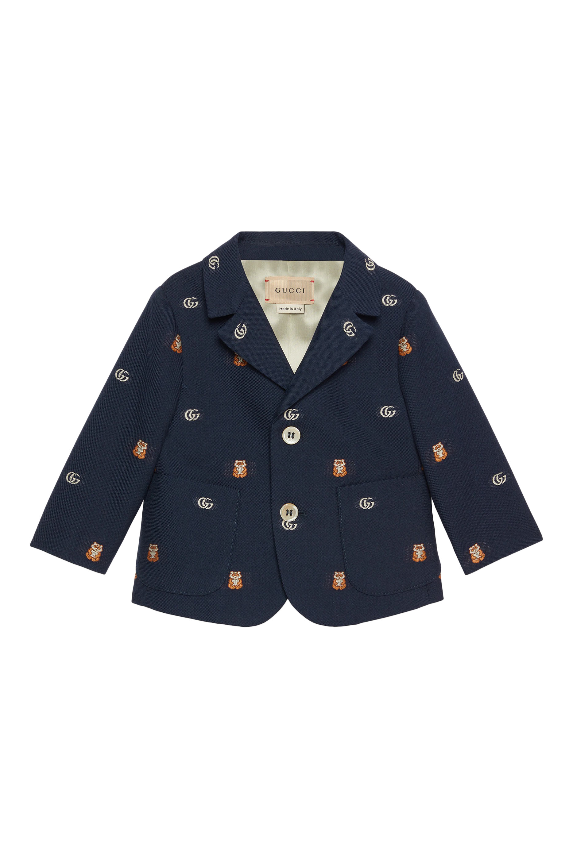 Kids Double G Wool Jacket