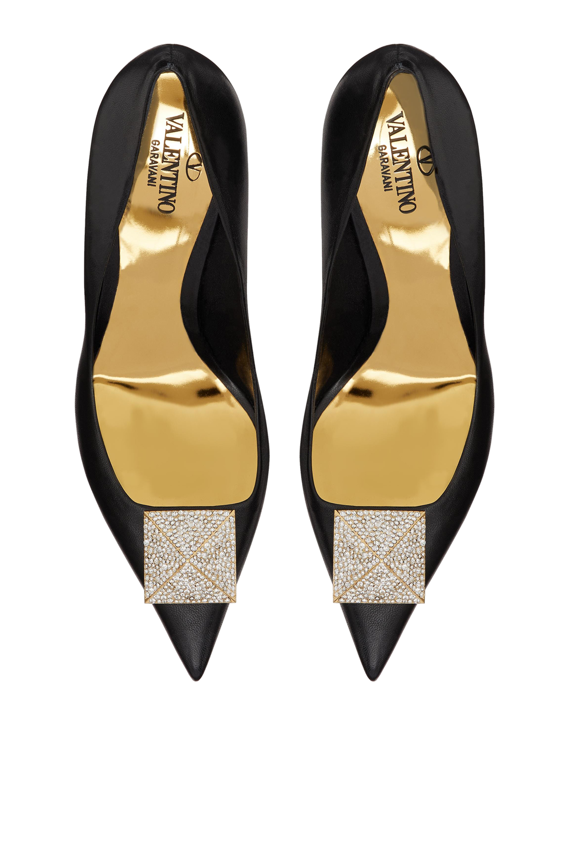 Valentino Garavni One Stud 100 Leather Pumps