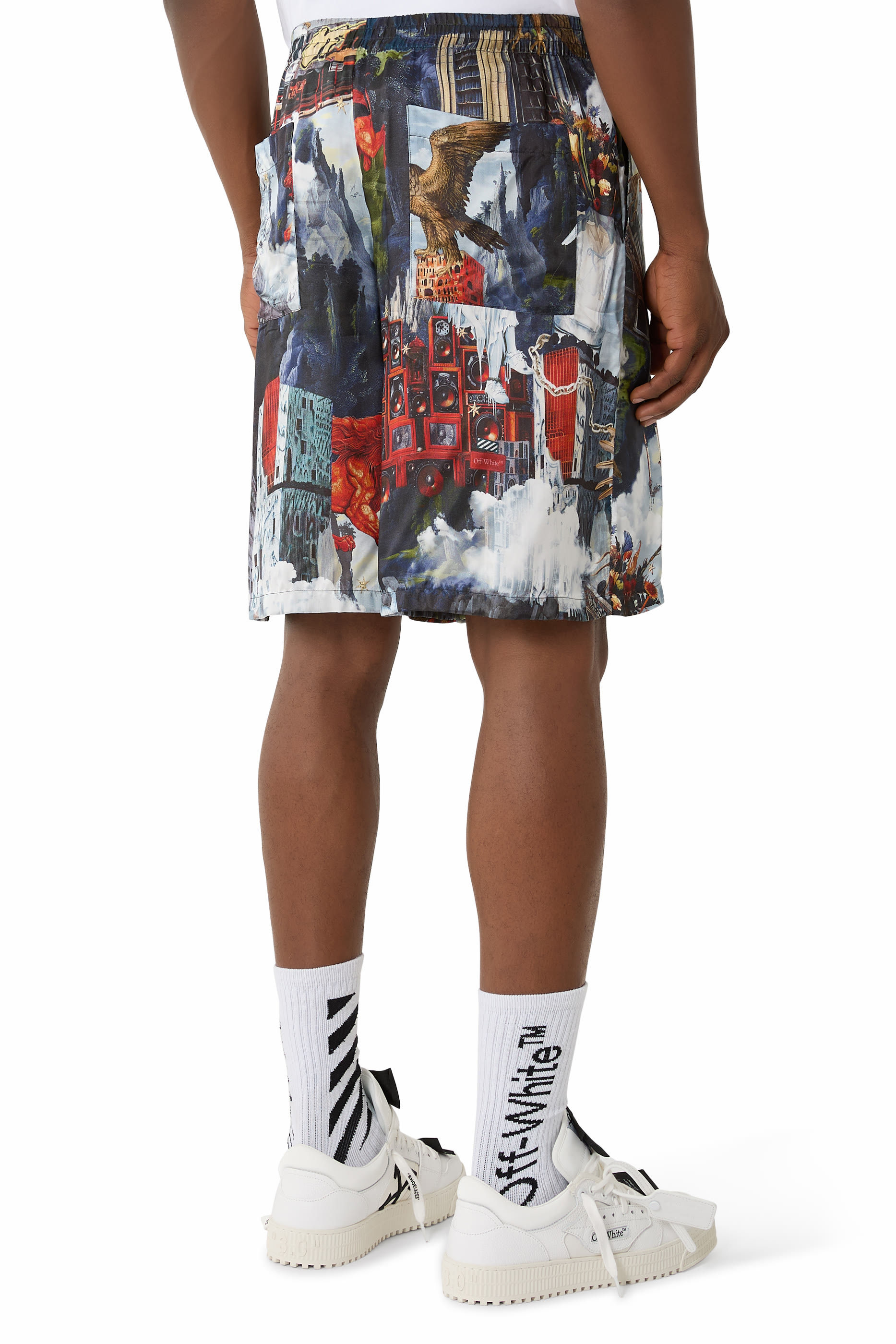 World Paint Viscose Bowling Shorts