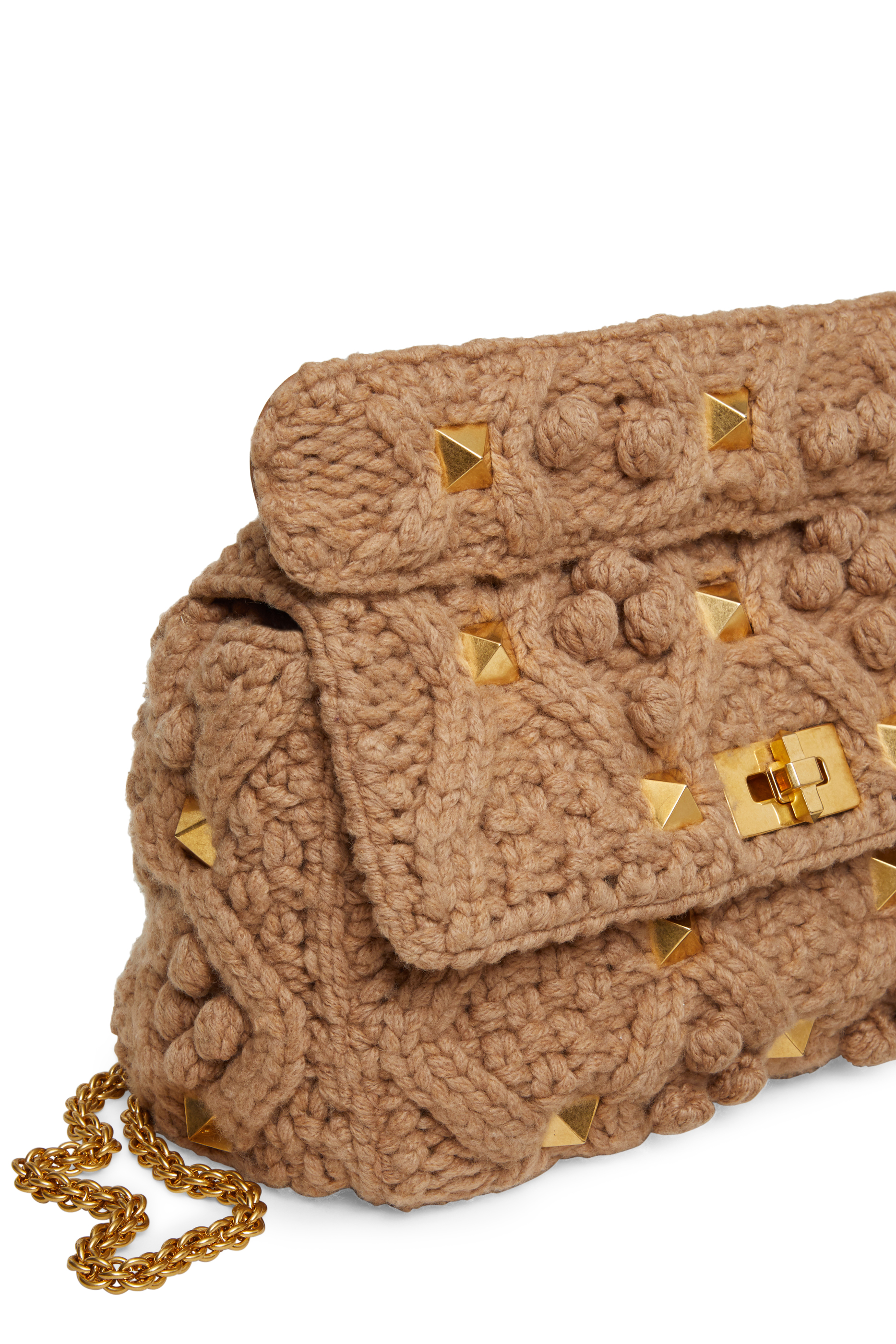 Valentino Garavani Roman Stud Knitted Bag