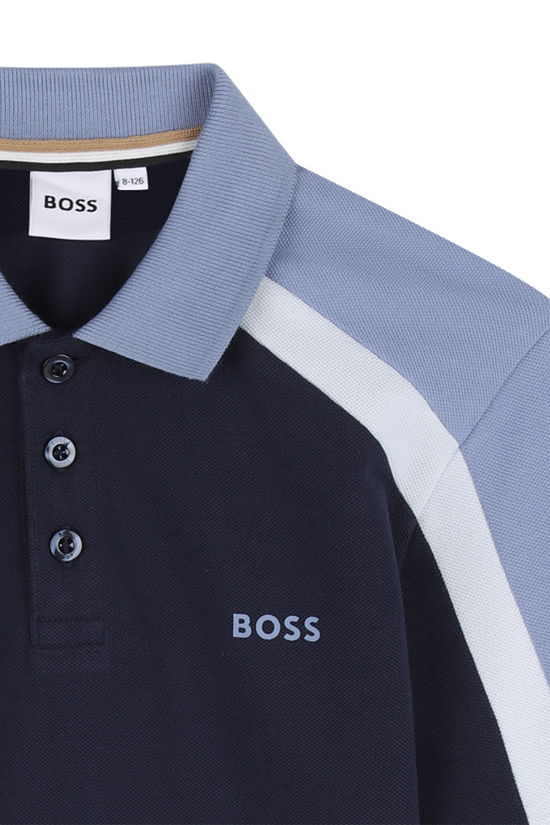 Kids Logo Color-Block Polo Shirt