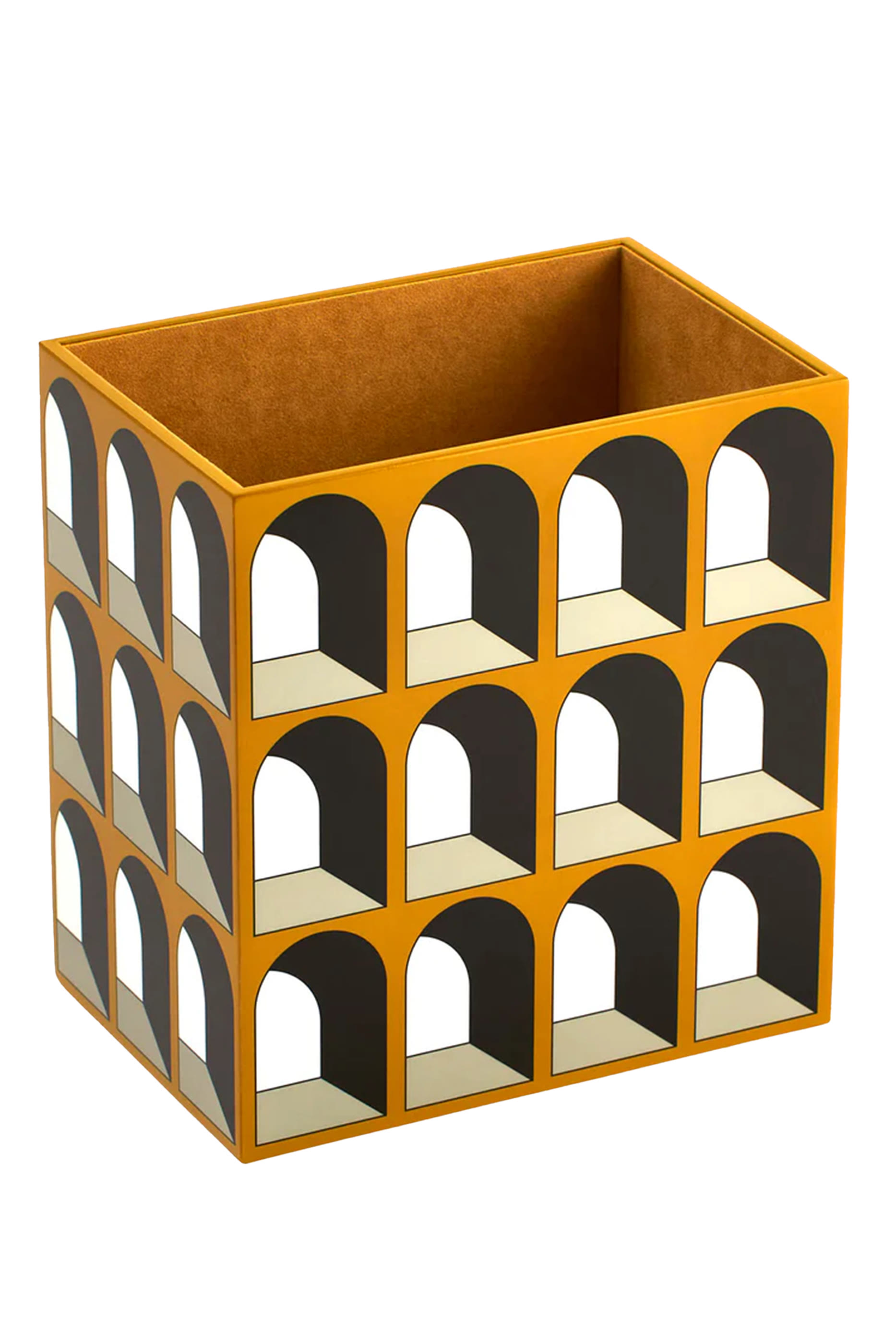 Arcade Lacquer Waste Basket