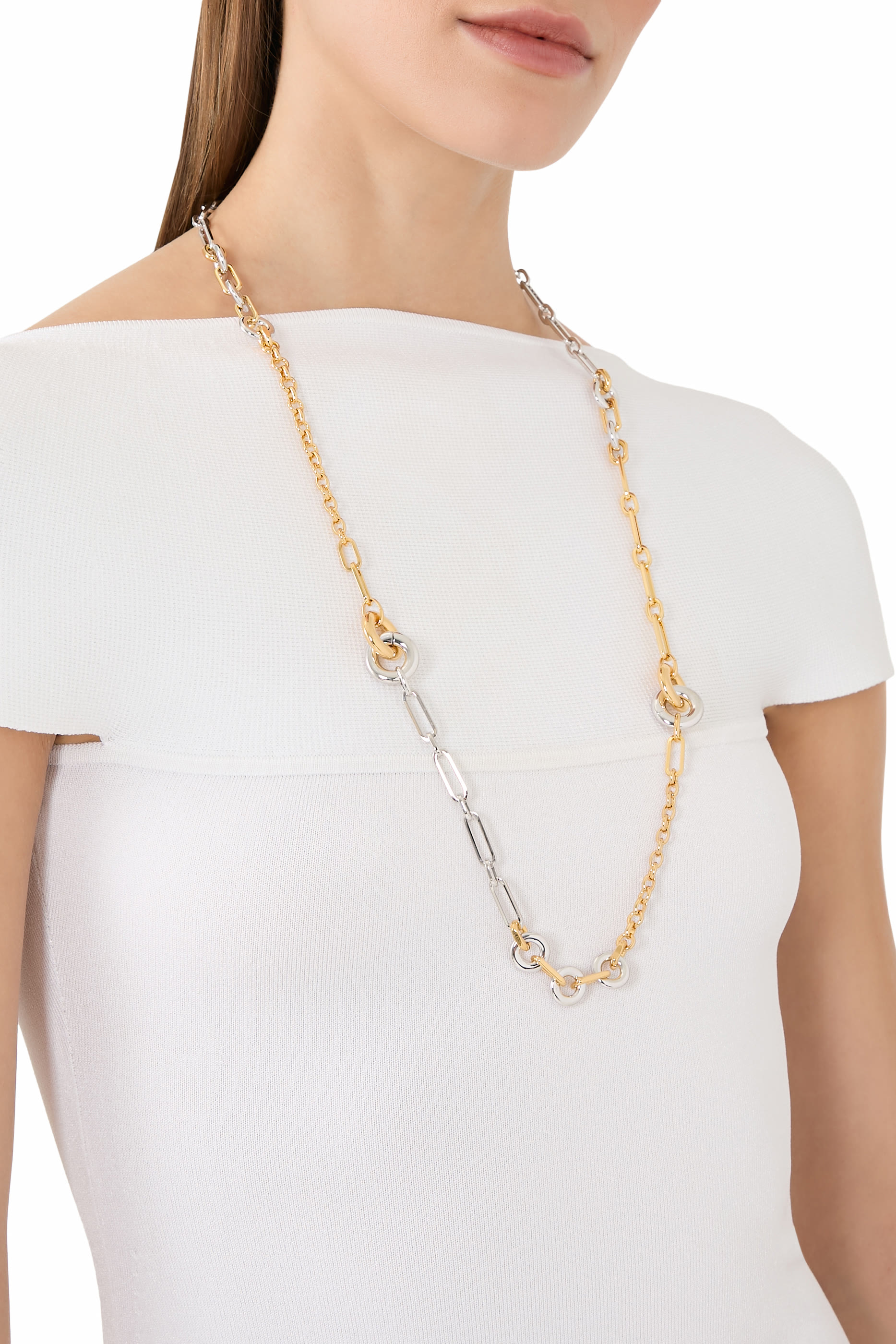Interlock Long Necklace