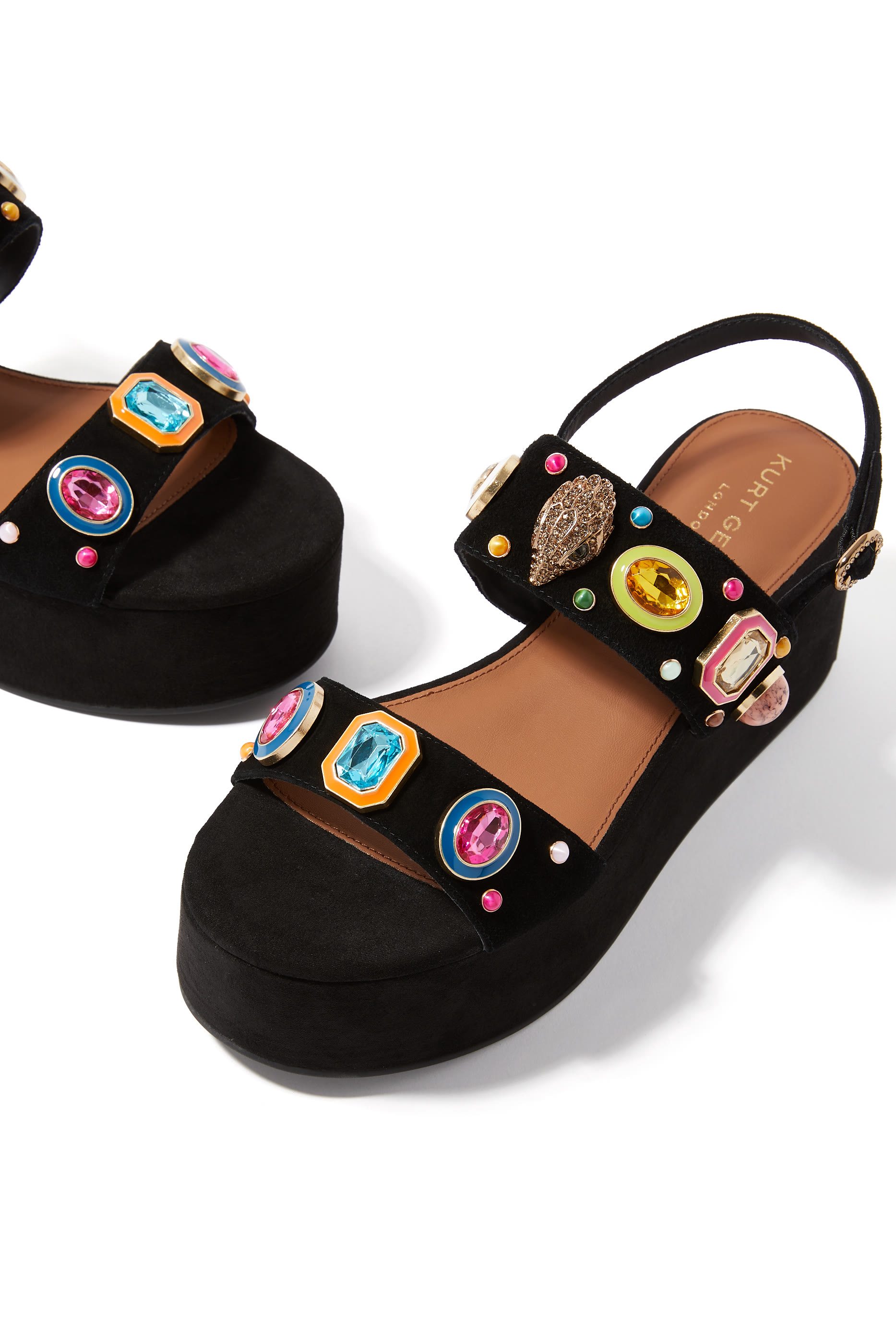 Multi Gem 80 Platform Heels