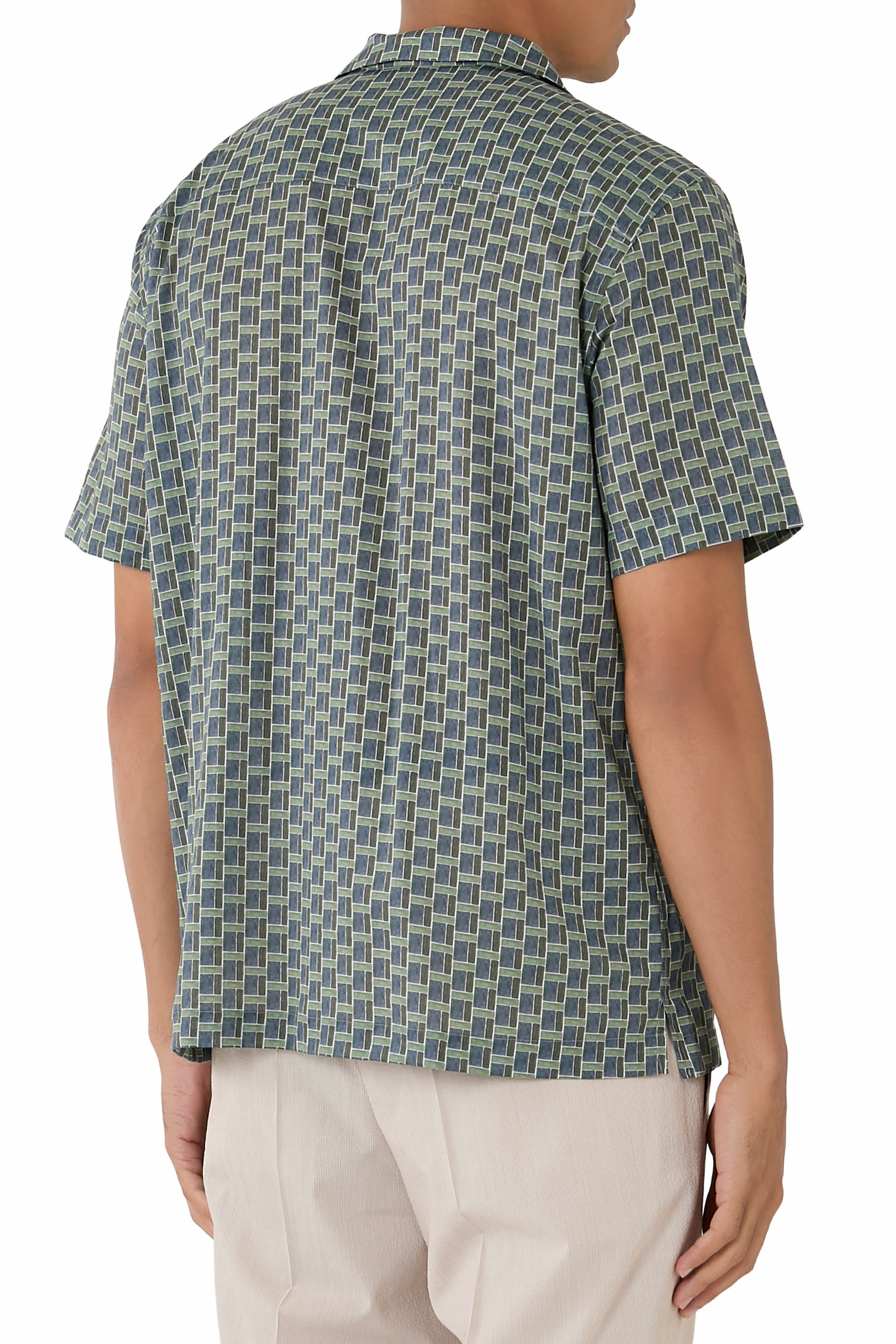 Geometric Resort Relaxed Fit Shirt