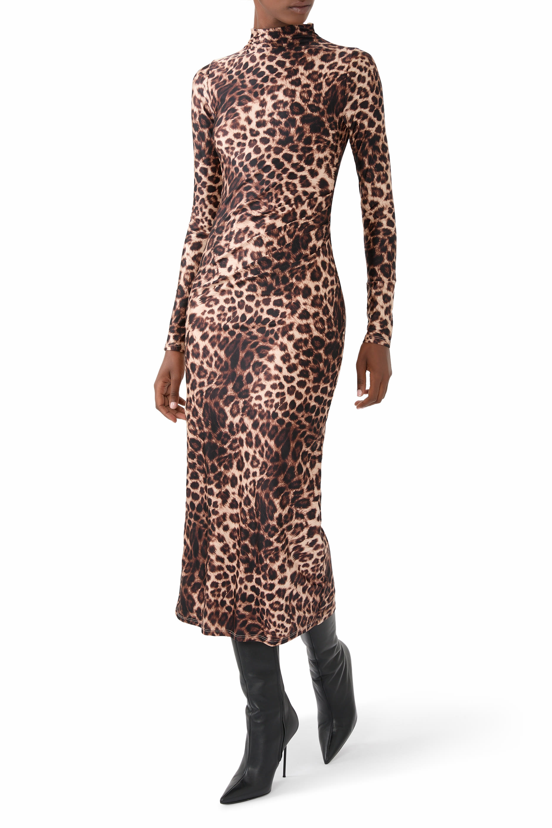 Satin Shine Midi Dress