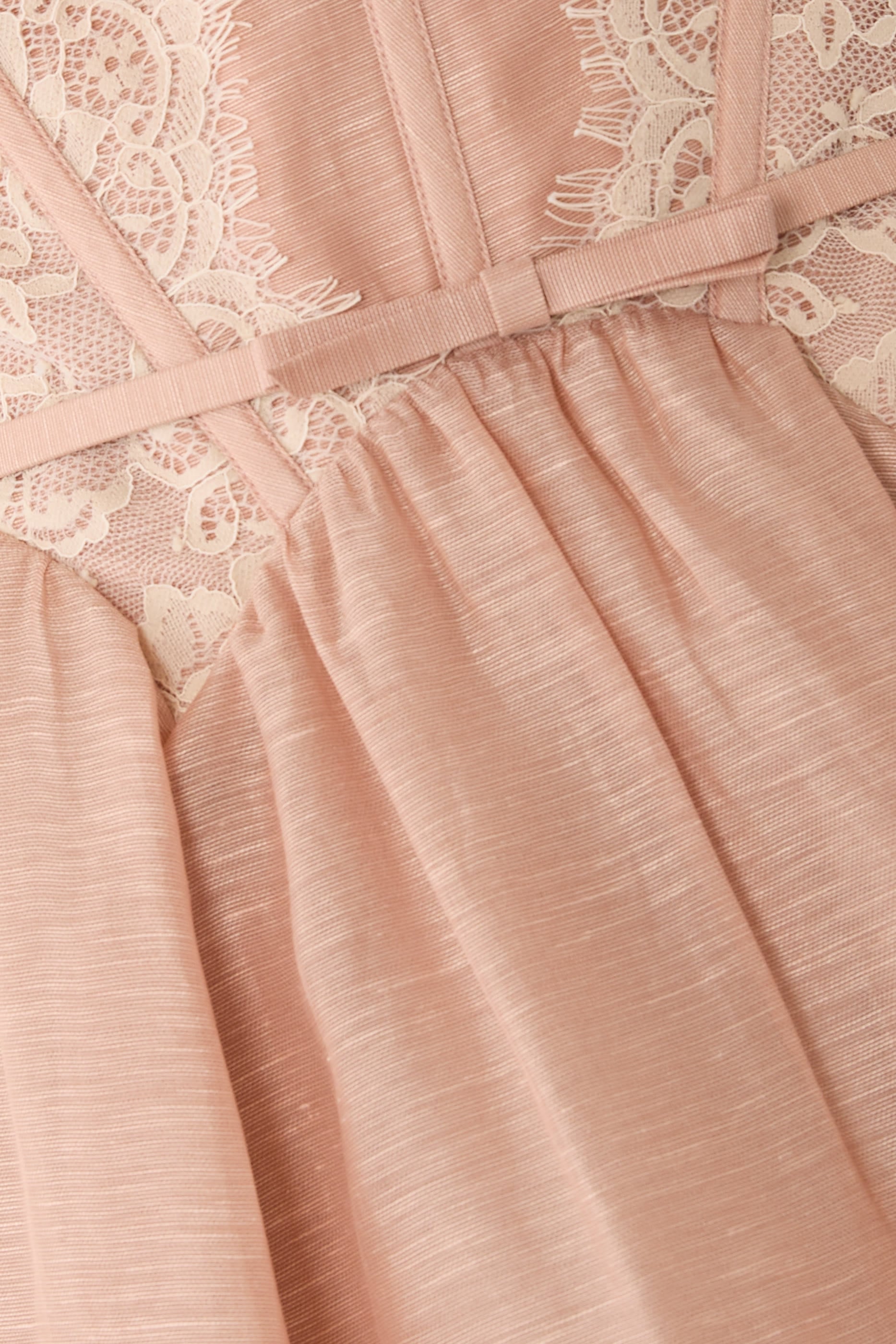  Valiant Lace Trim Mini Dress
