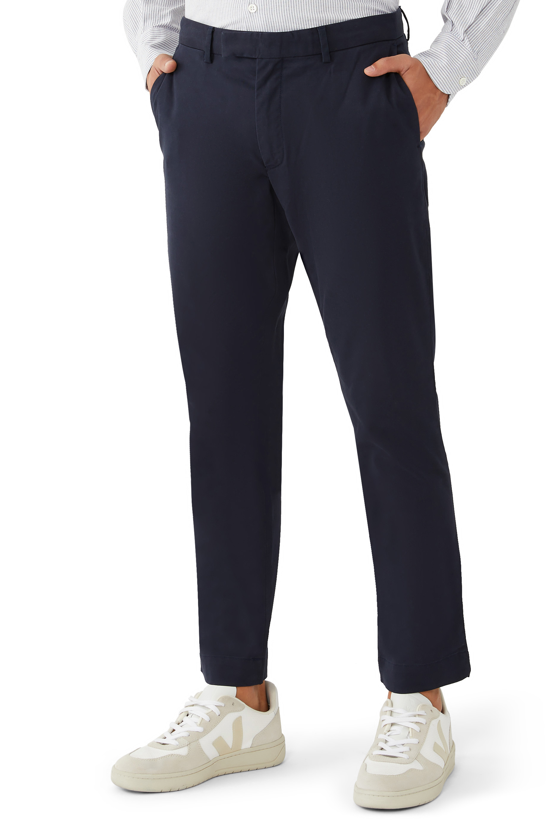 Flat Front Twill Pants