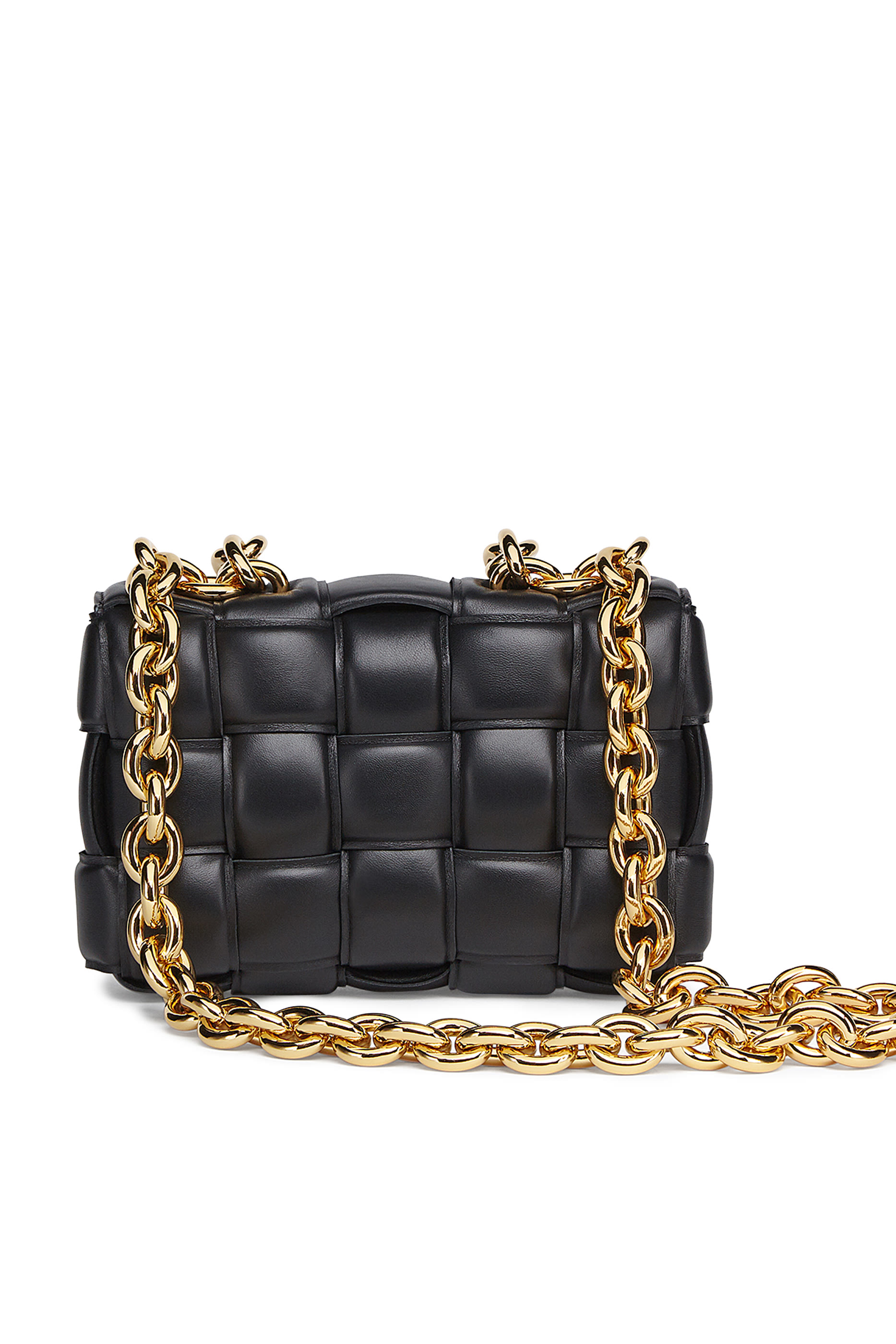 Chain Cassette Intrecciato Leather Bag