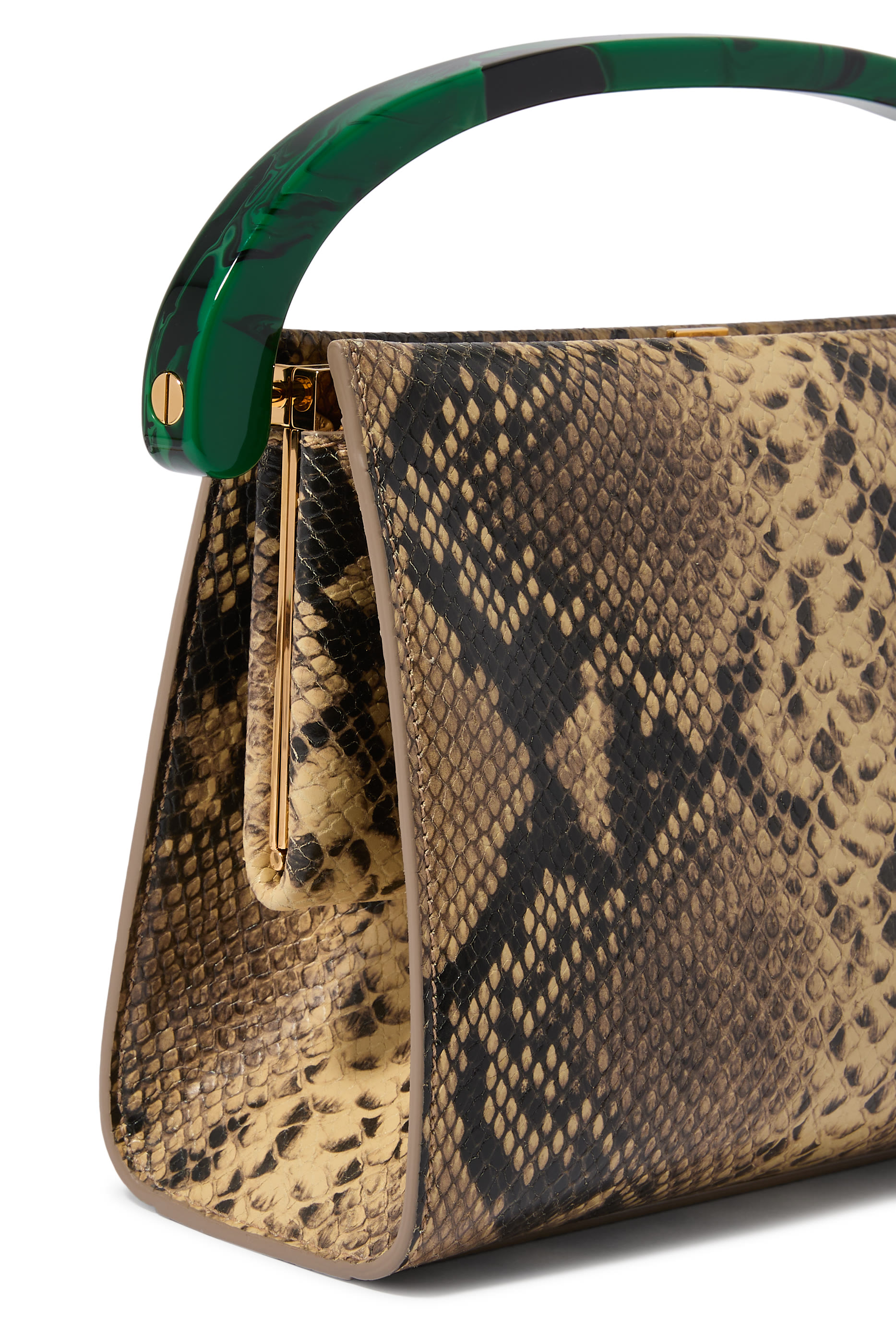 Python Pattern Top-Handle Bag