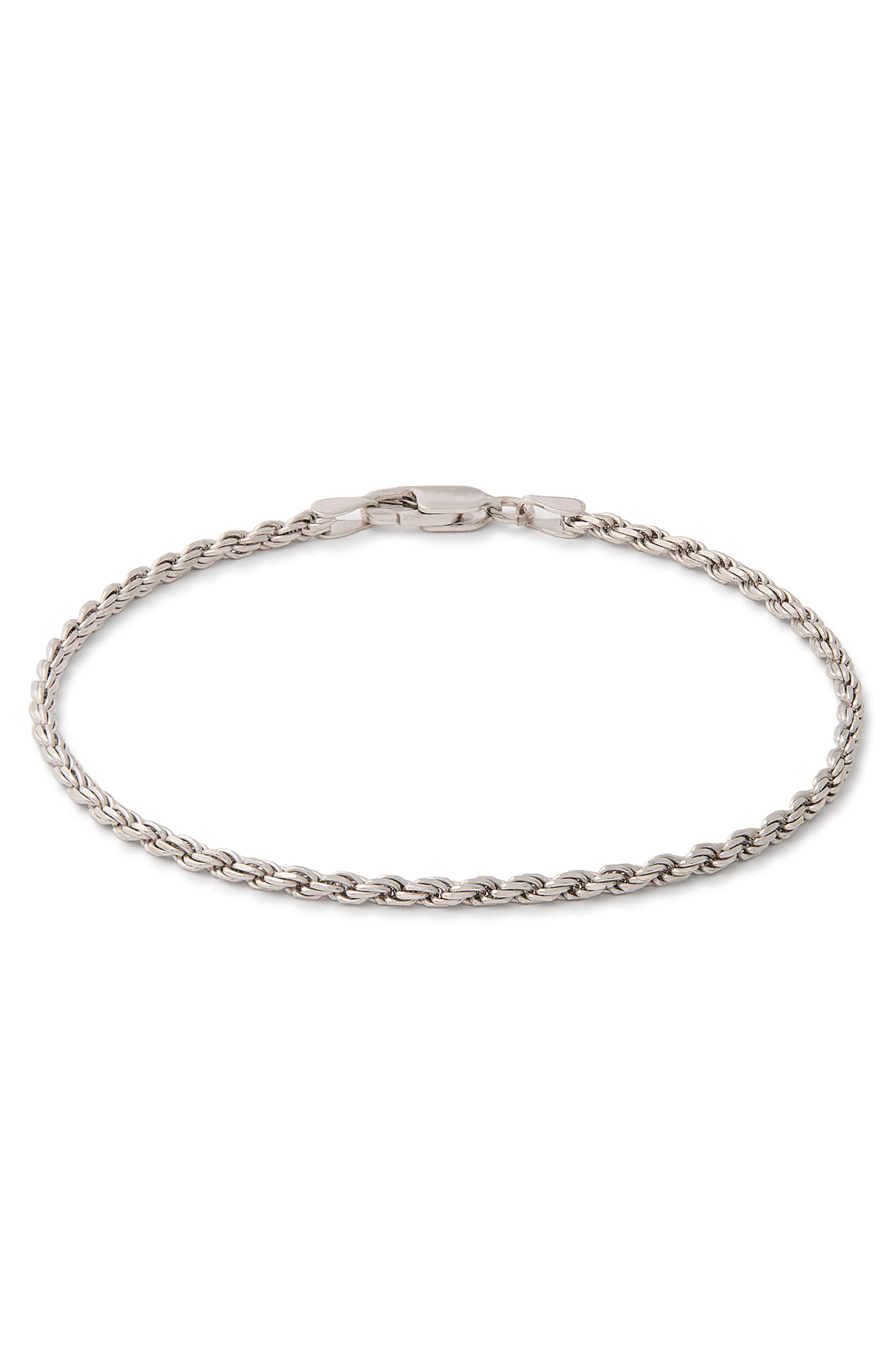 Rope Chain Bracelet, Sterling Silver