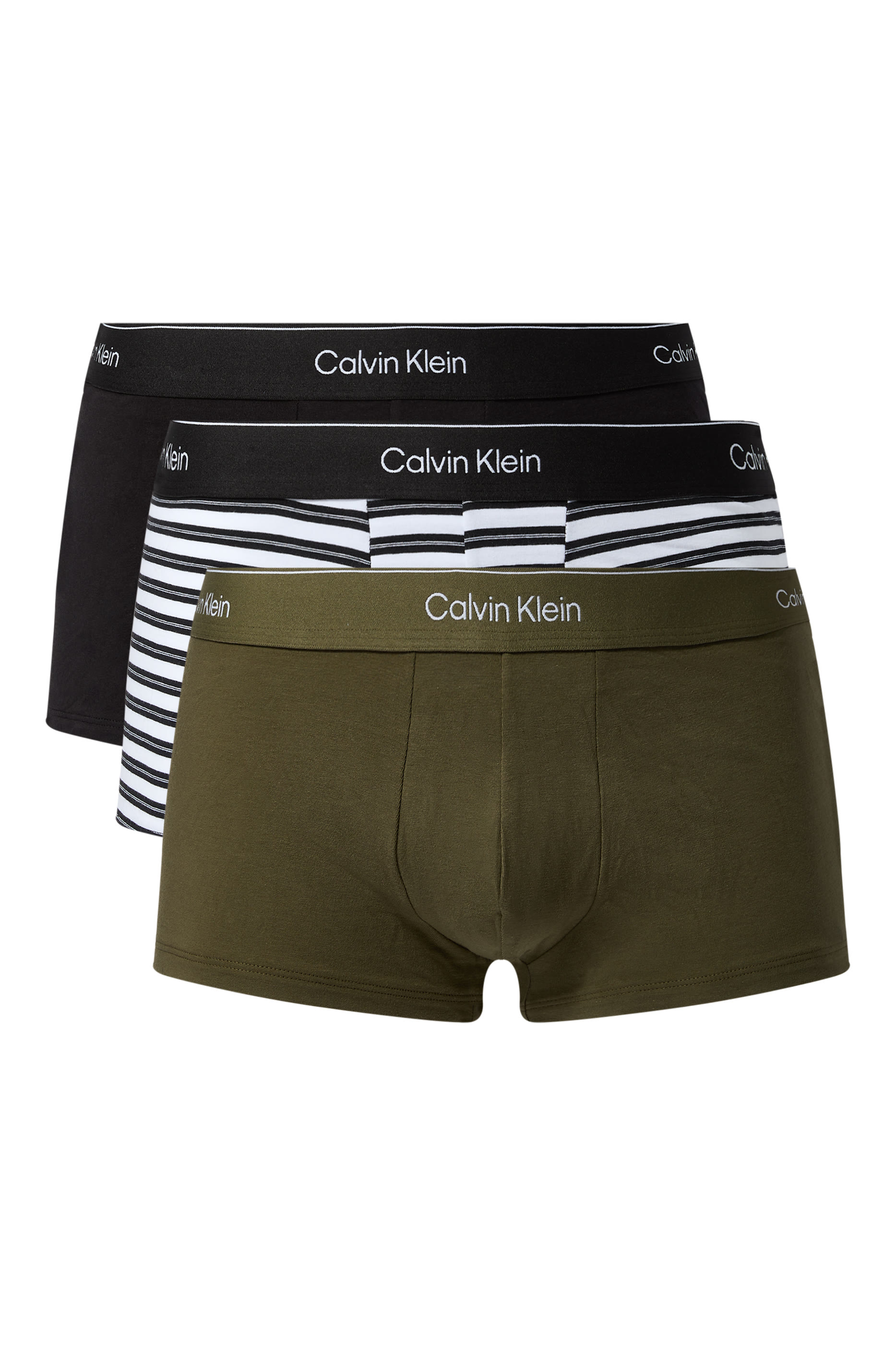  Icon Cotton Stretch Low Rise Trunks, Set of 3
