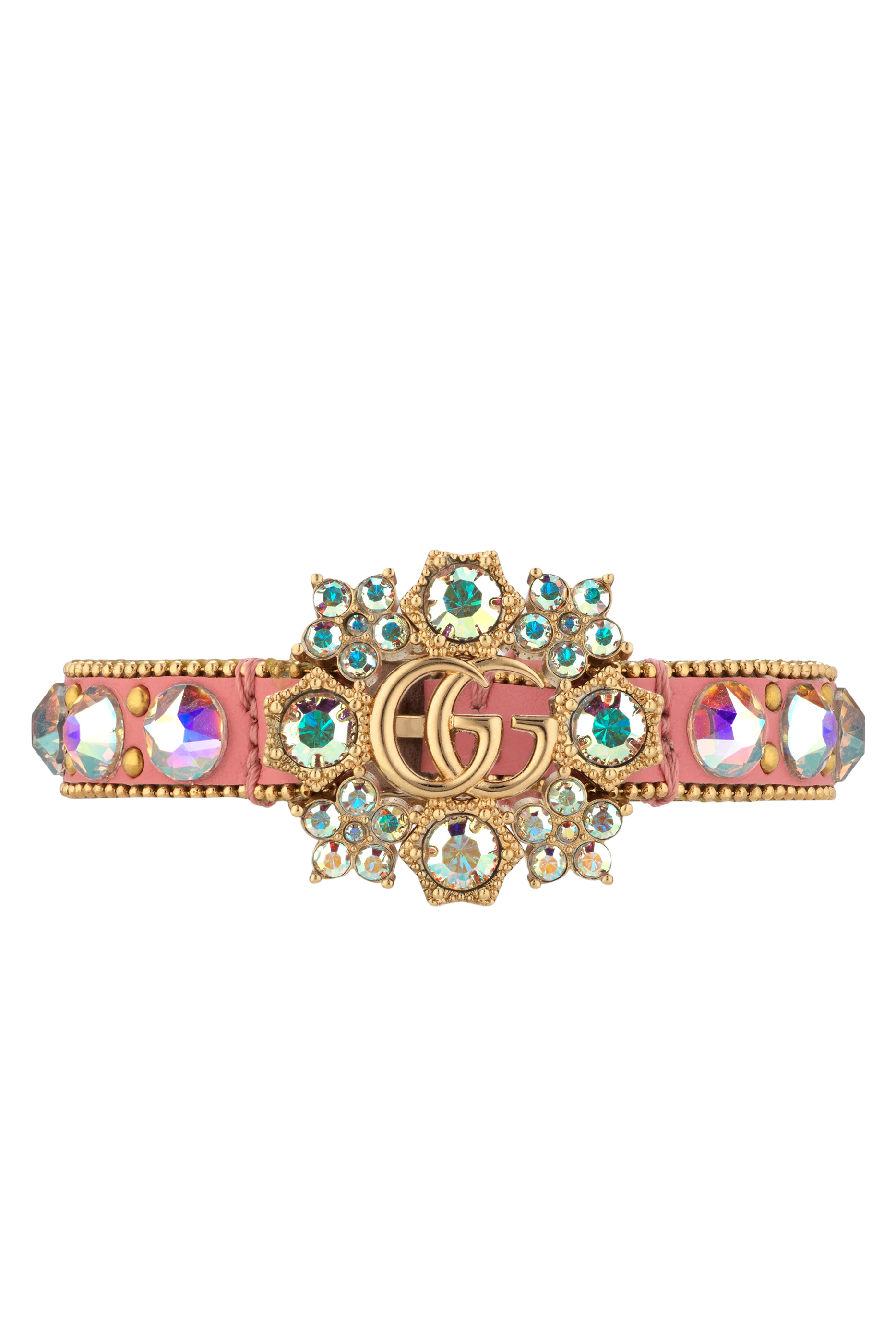 Double G Crystal Flowers Bracelet