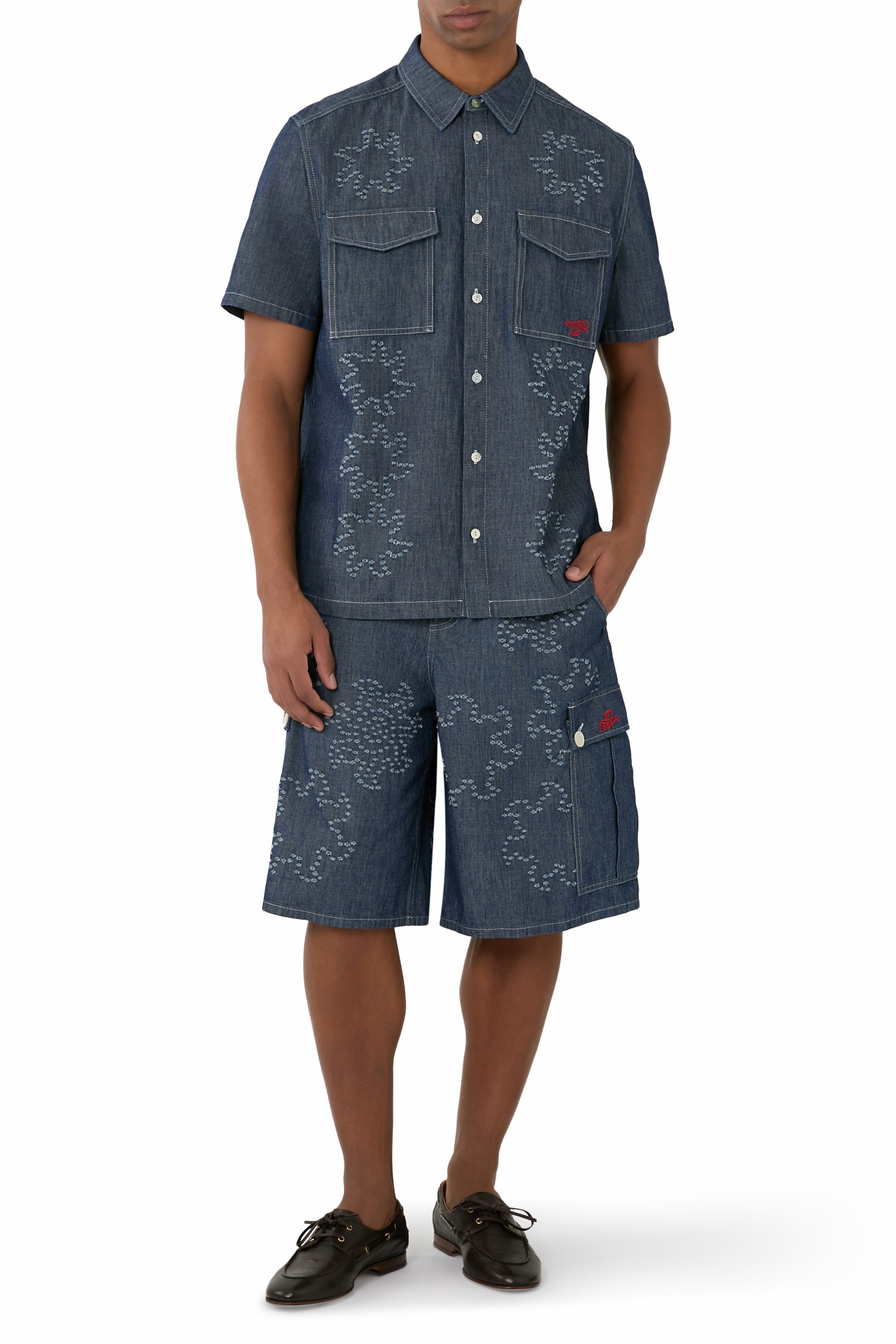 Chambray Short-Sleeve Shirt