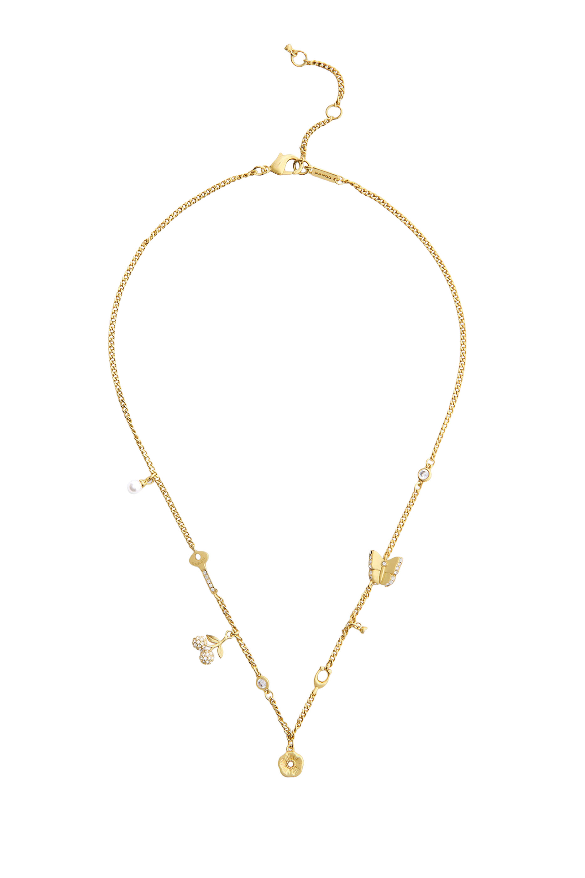  Pav&eacute; Icon Charm Necklace