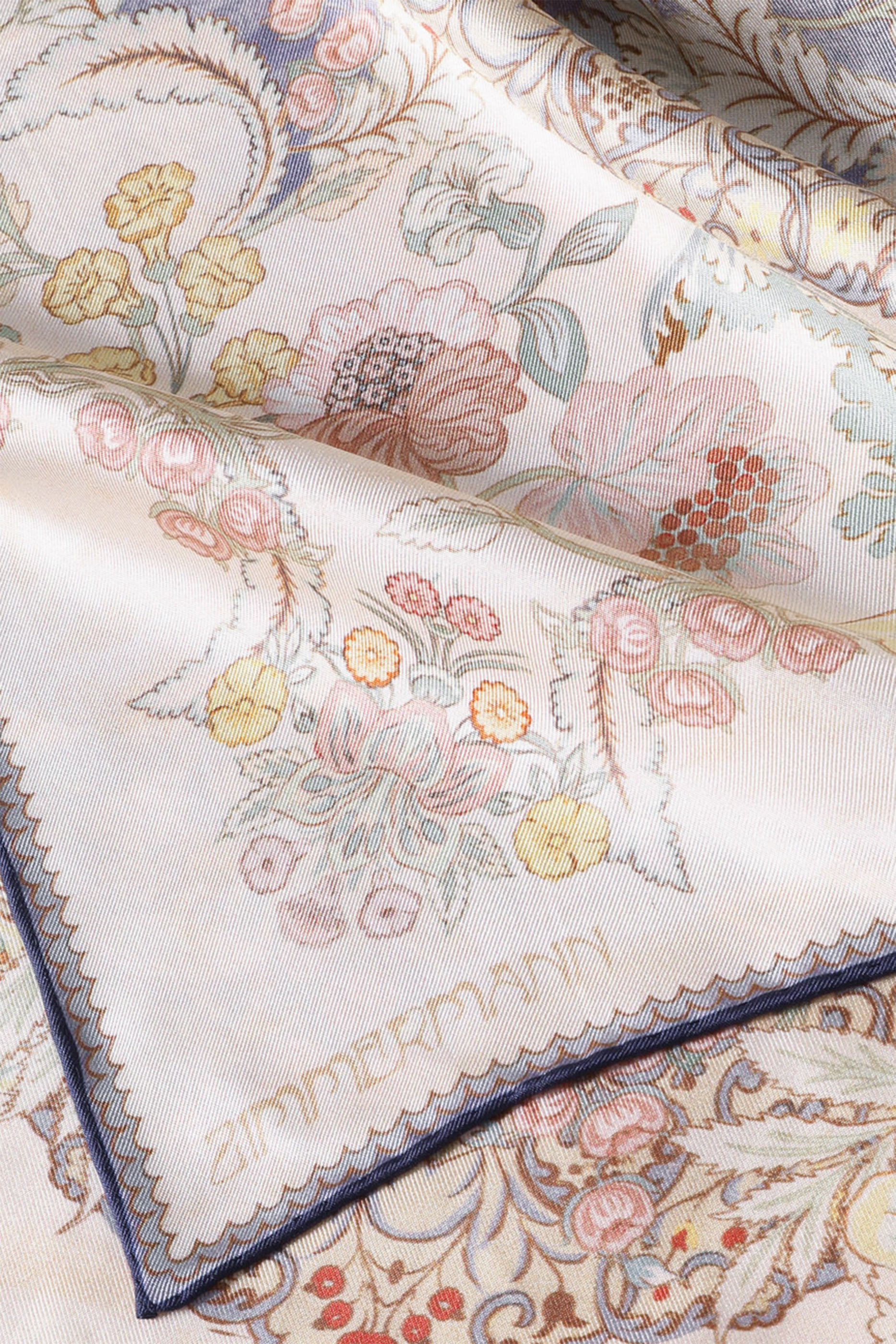  Printed Silk Square Scarf