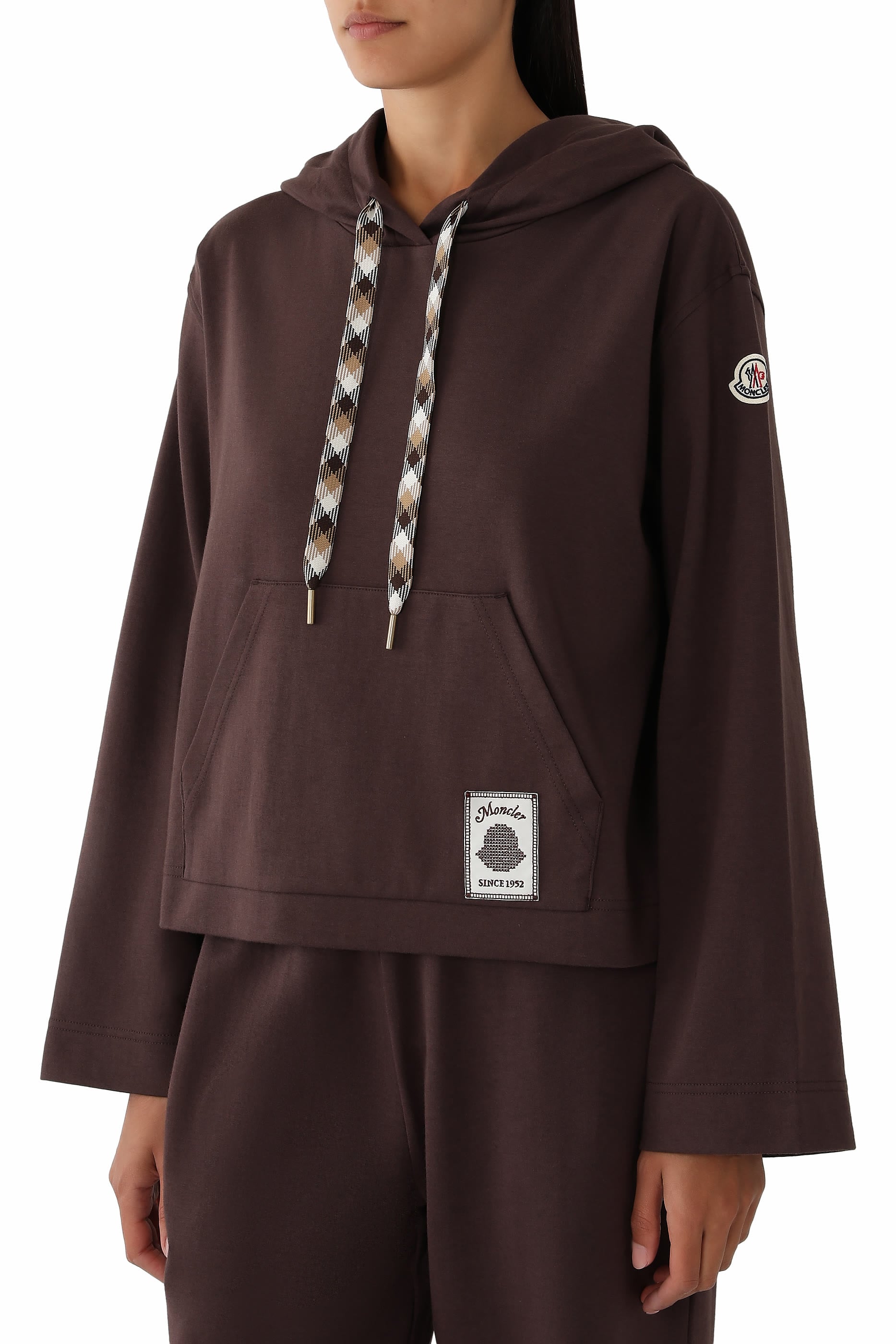  Cotton Blend Hooded Sweatshirt