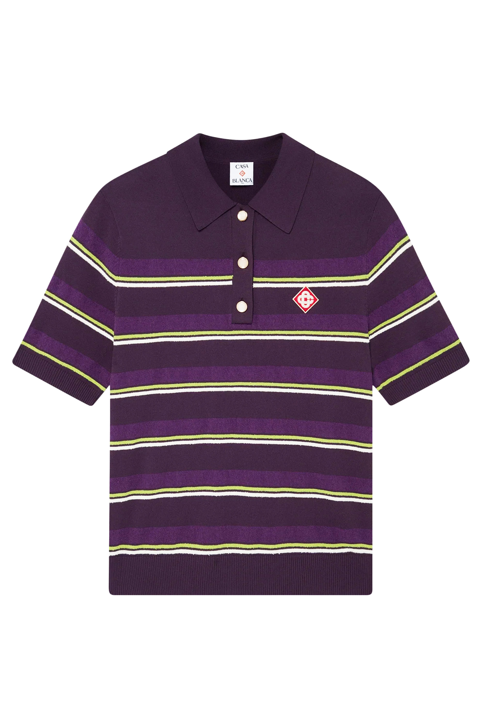 Striped Fitted Polo Shirt