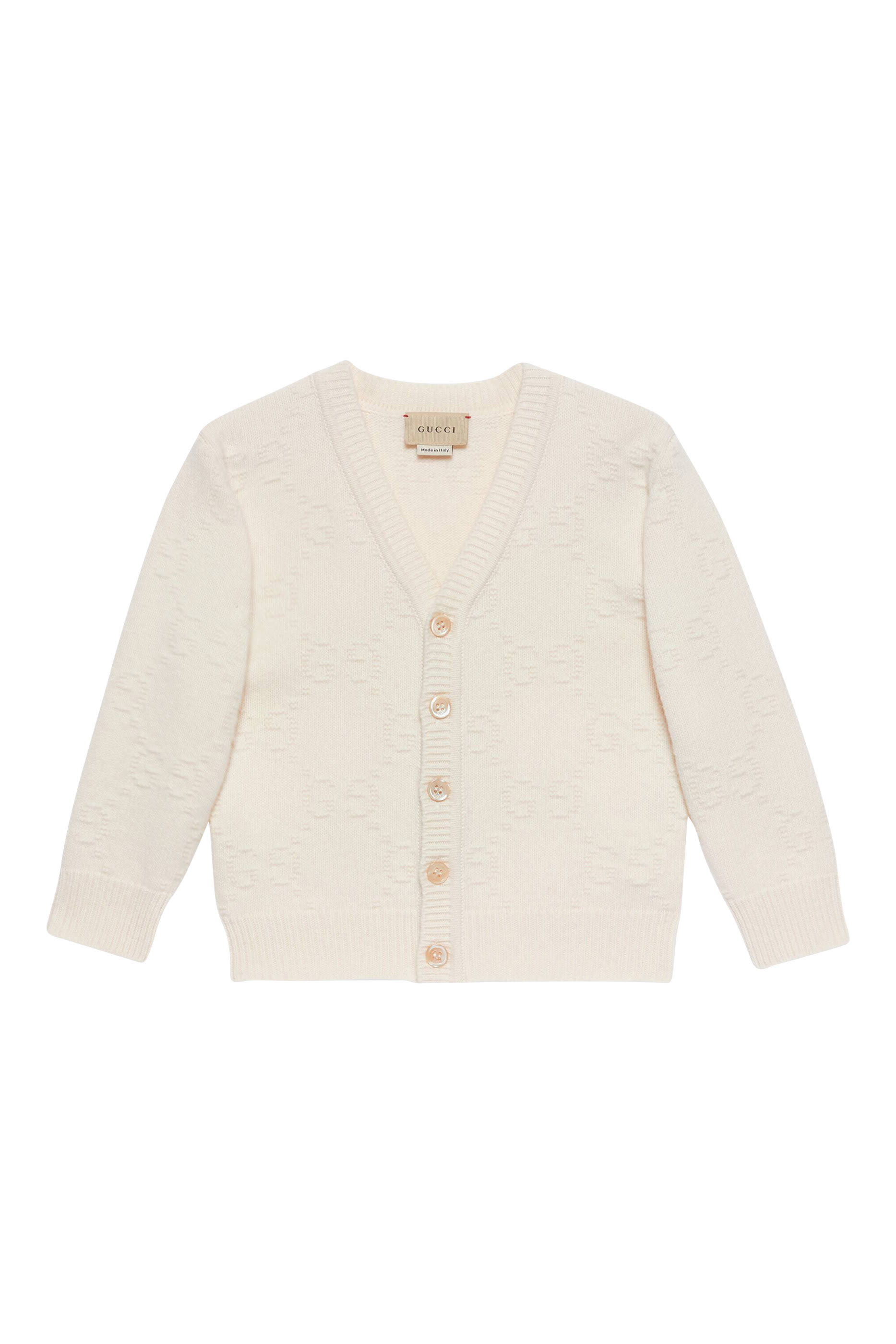 GG Felted Wool Cardigan