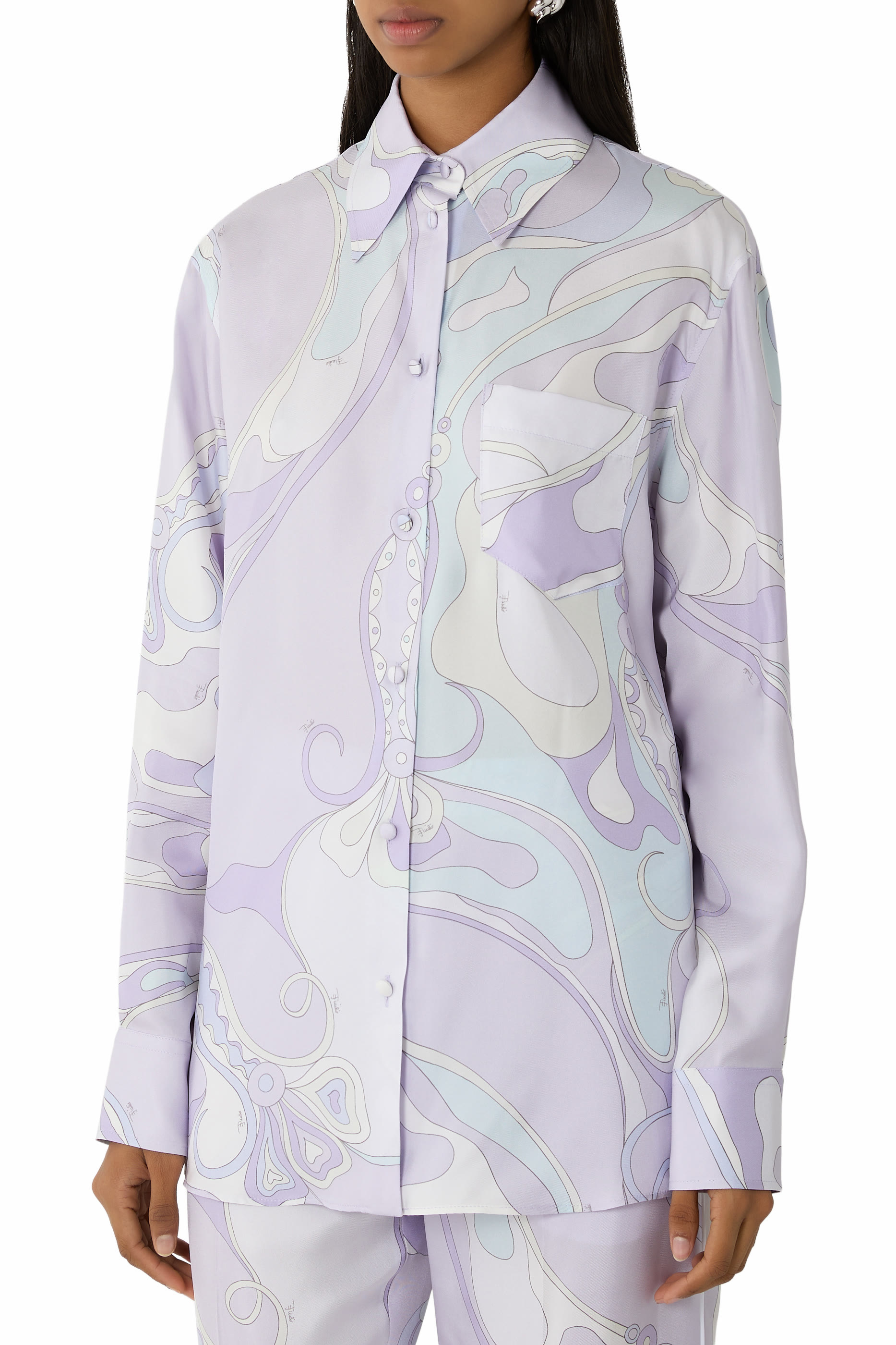 Graphic-Pattern Shirt