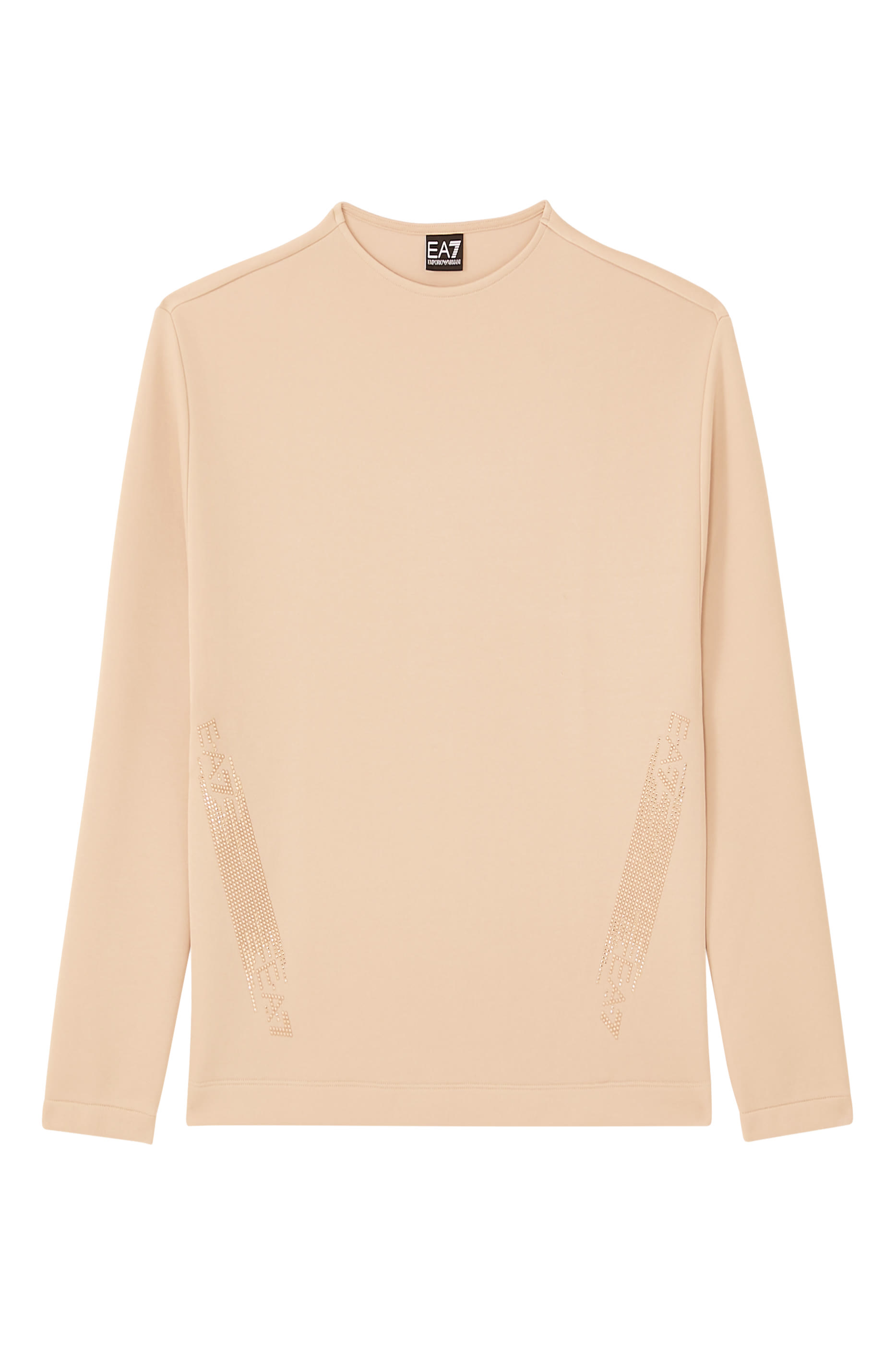 Rhinestone-Embellished Logo Sweatshirt