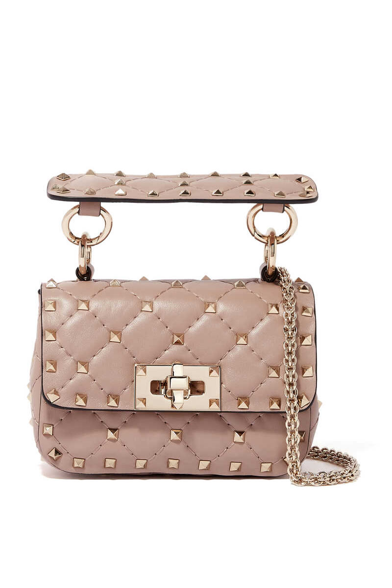 Valentino Garavani Micro Rockstud Spike Neon Leather Bag