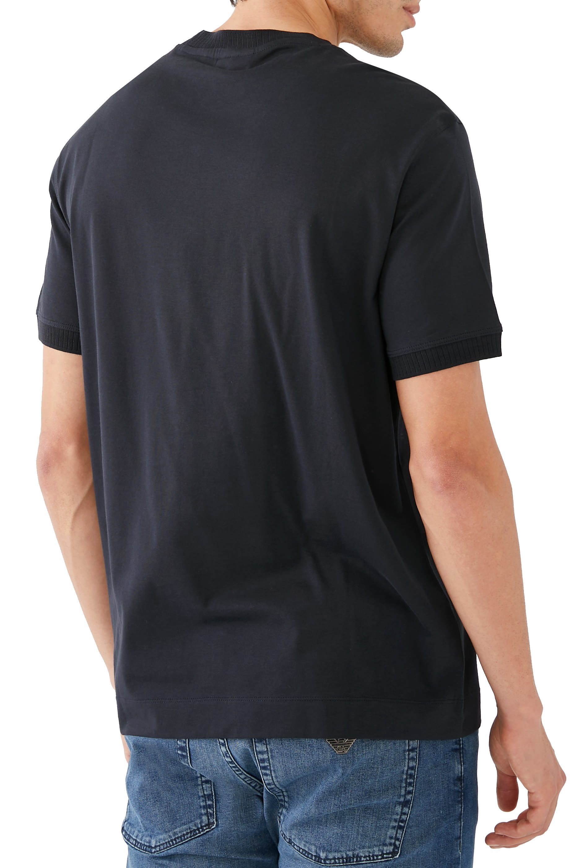 Ribbed Logo T-Shirt
