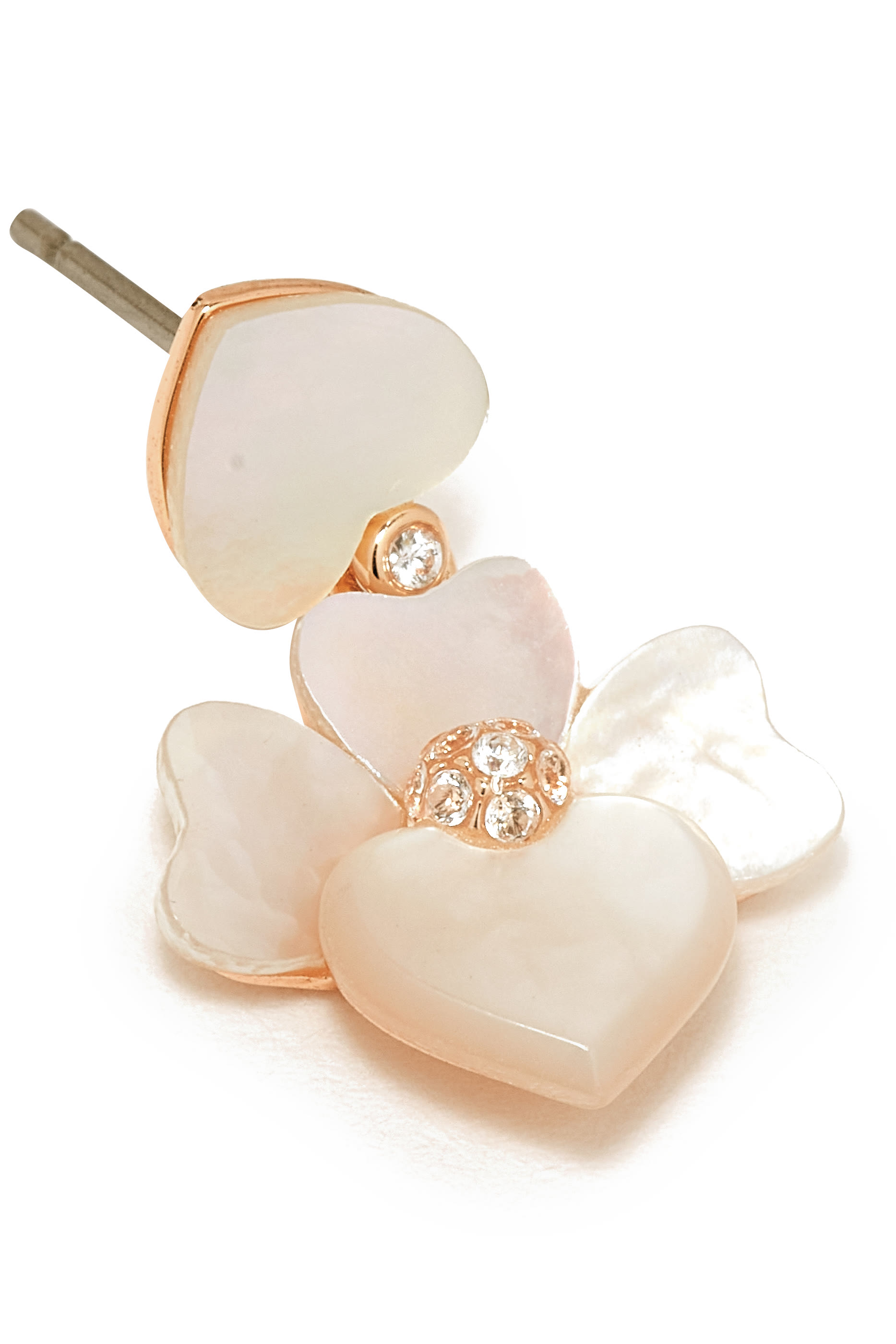 Precious Pansy Drop Earrings