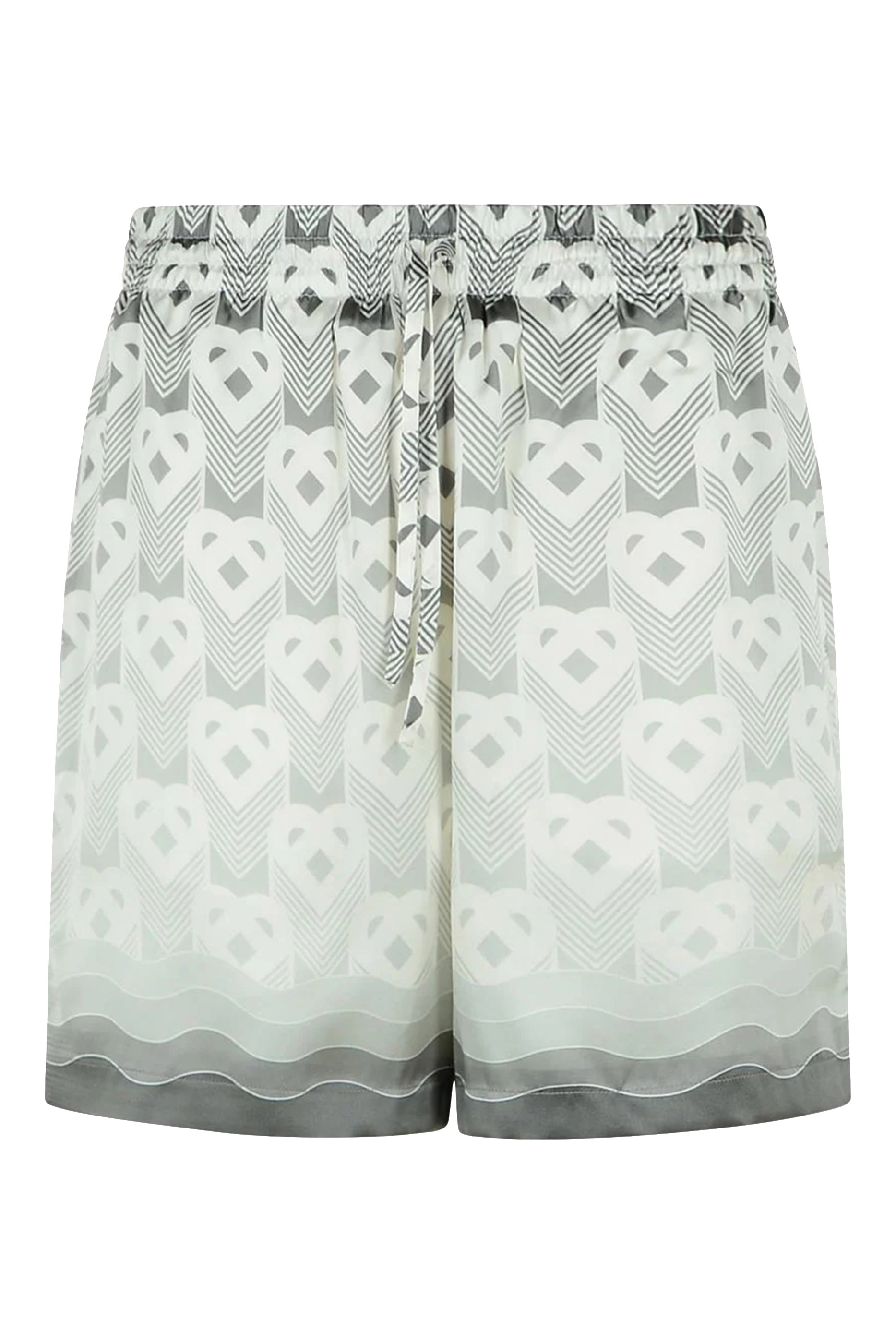 Heart Monogram Drawstring Shorts