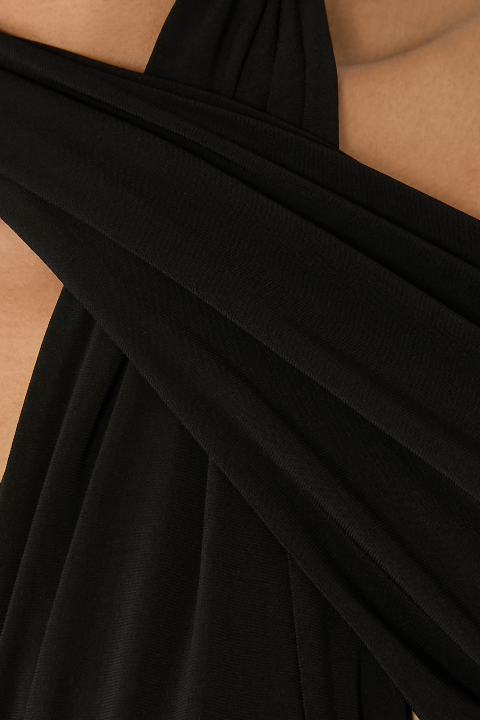 Cross Halter Straight Leg Jumpsuit