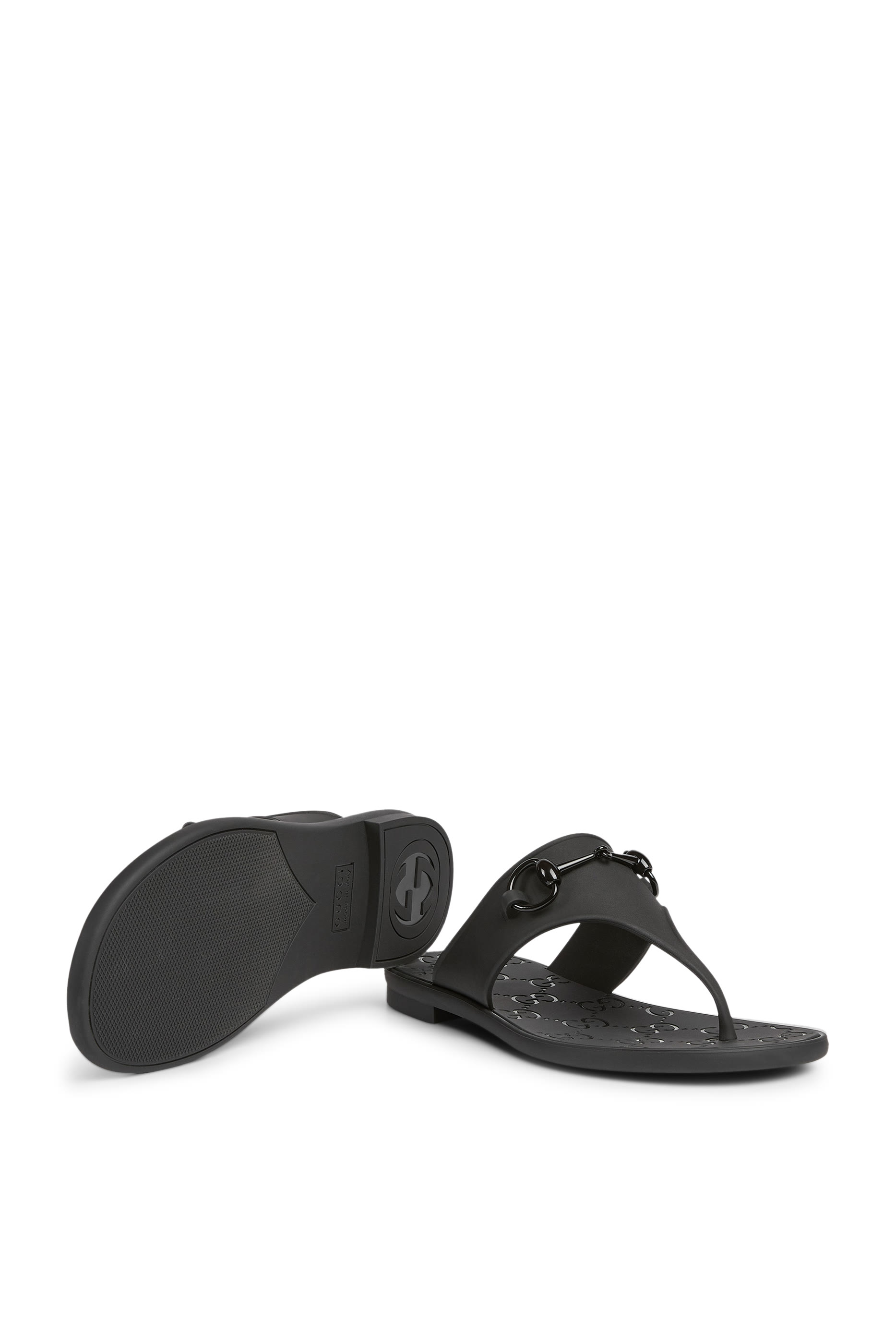 Horsebit Thong Sandals