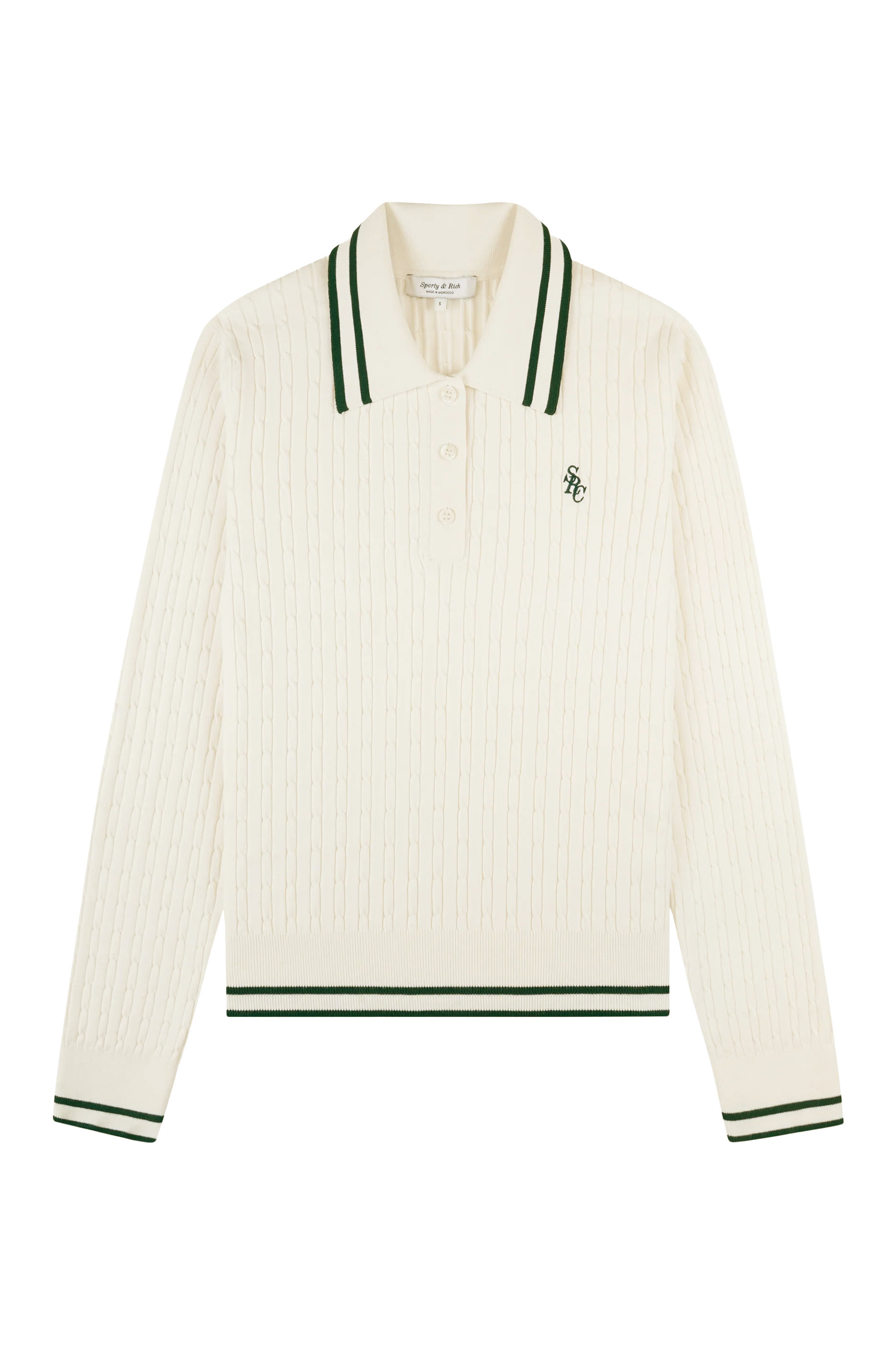 SRC Mini Cable-Knit Polo