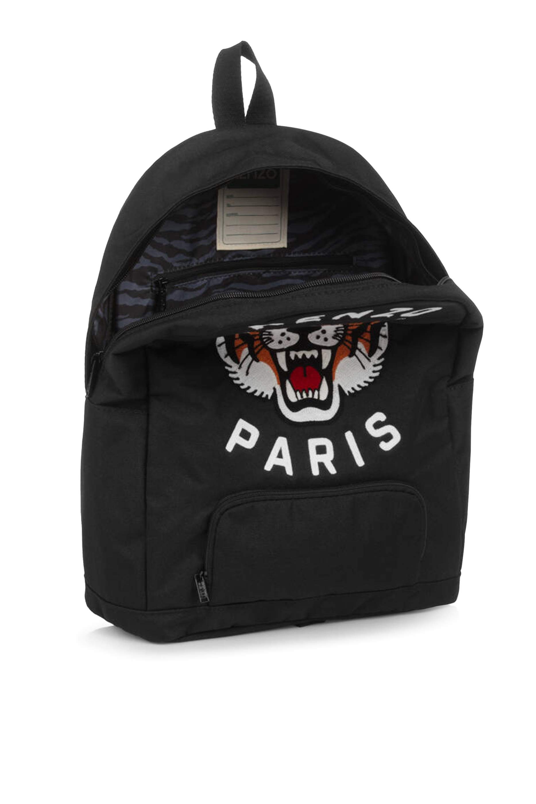 Kids Tiger-Embroidered Backpack
