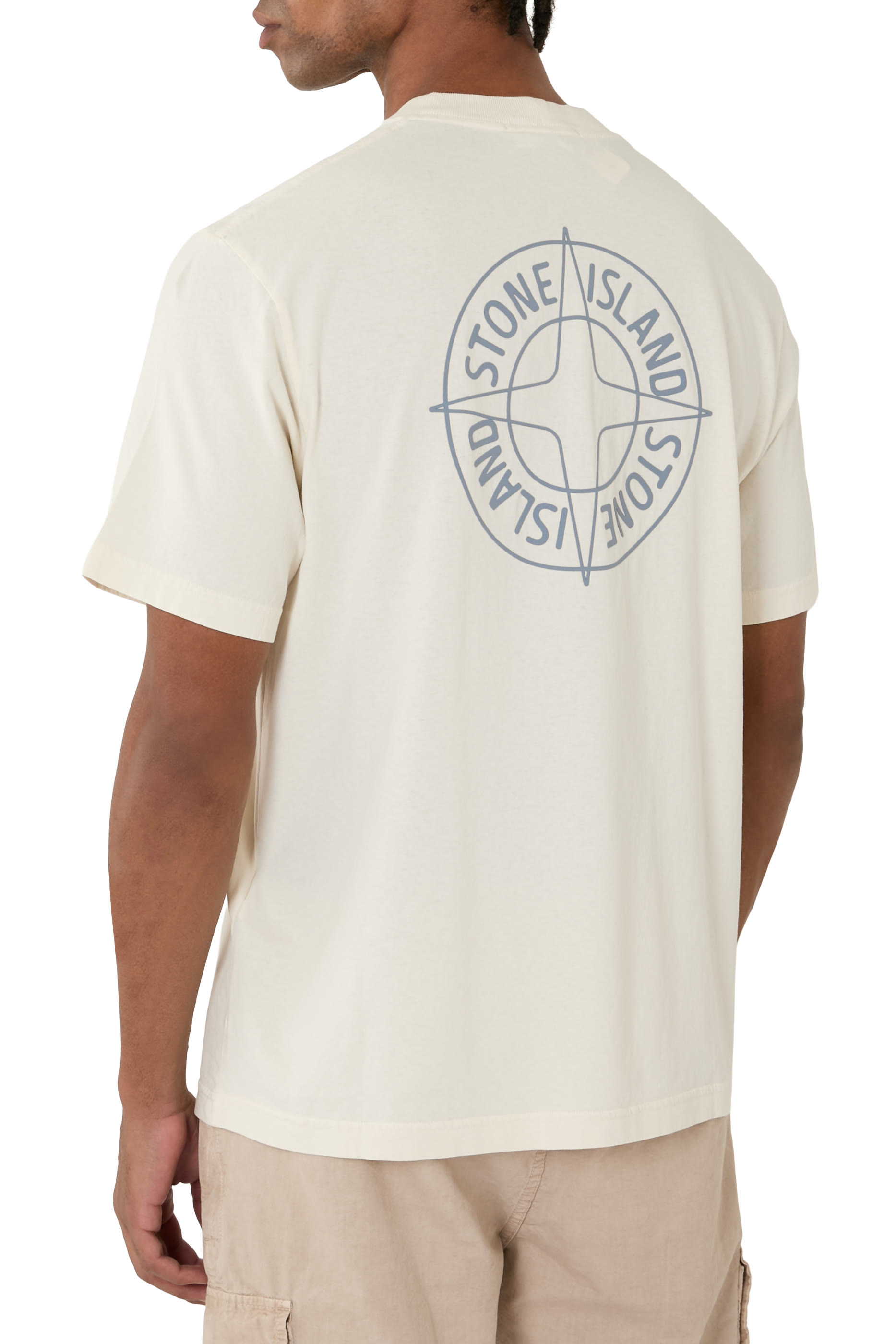 'Outline Compass&rsquo; Print T-Shirt 