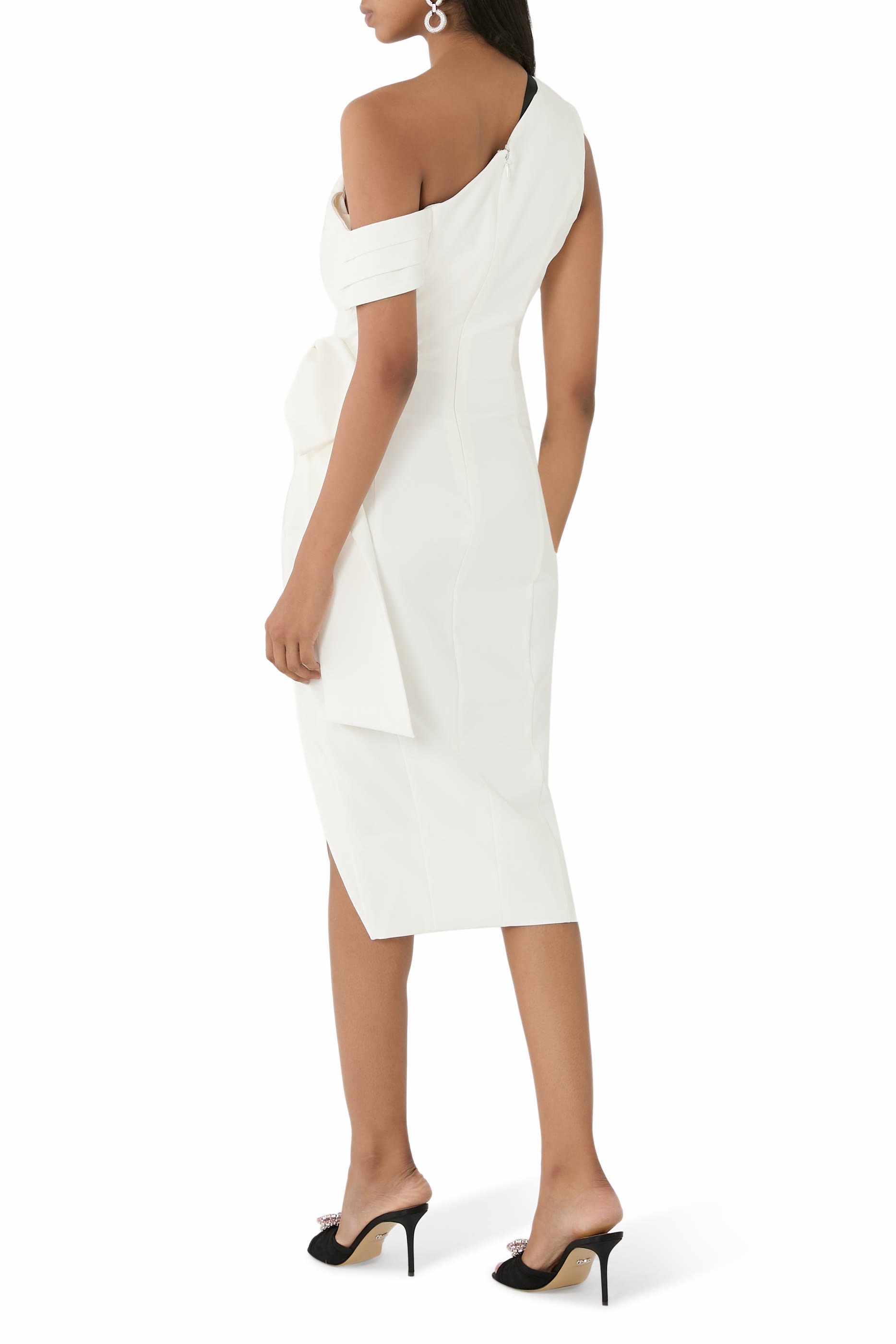 One-Shoulder Midi Dress