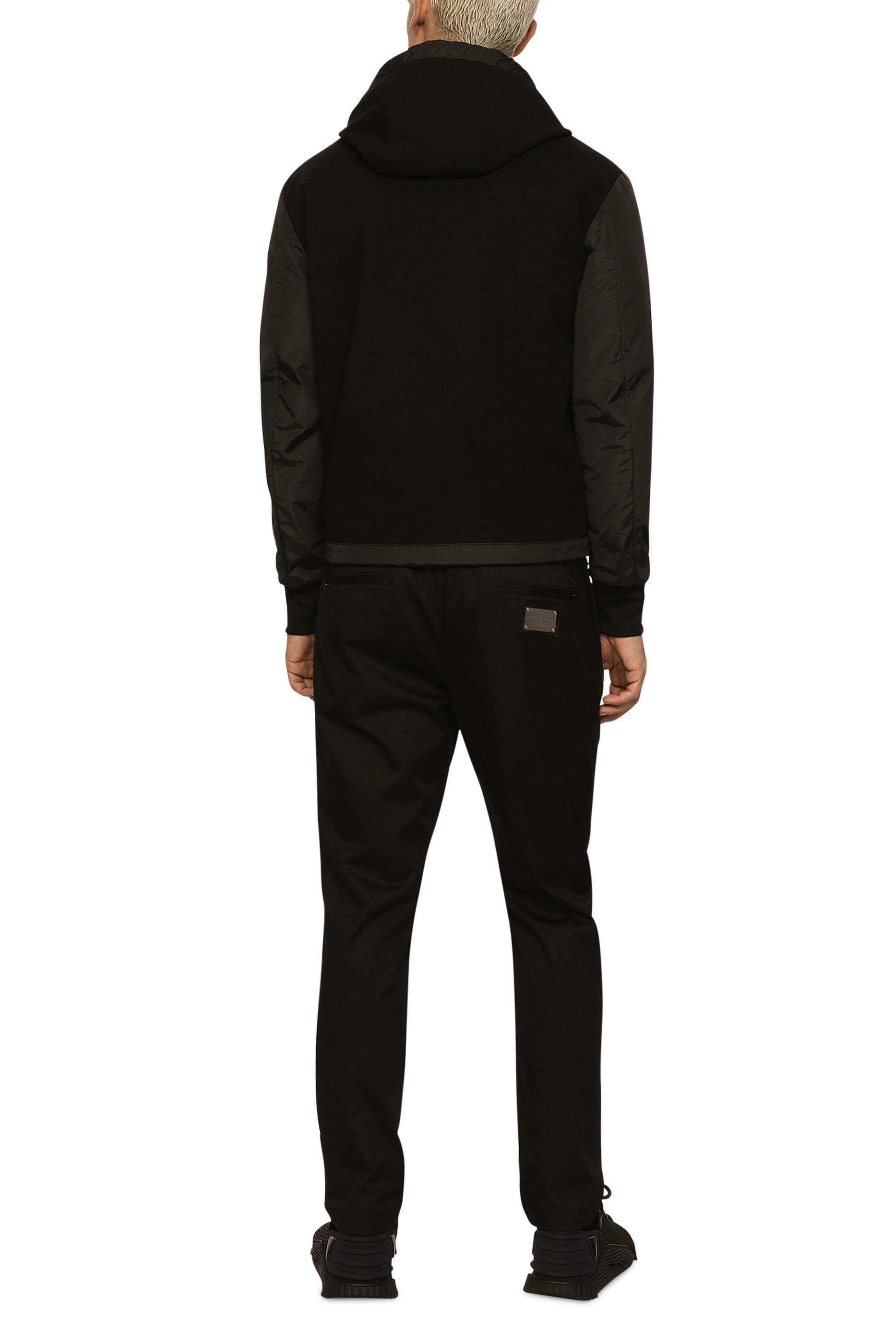 Logo Tag Stretch Cotton Jogging Pants