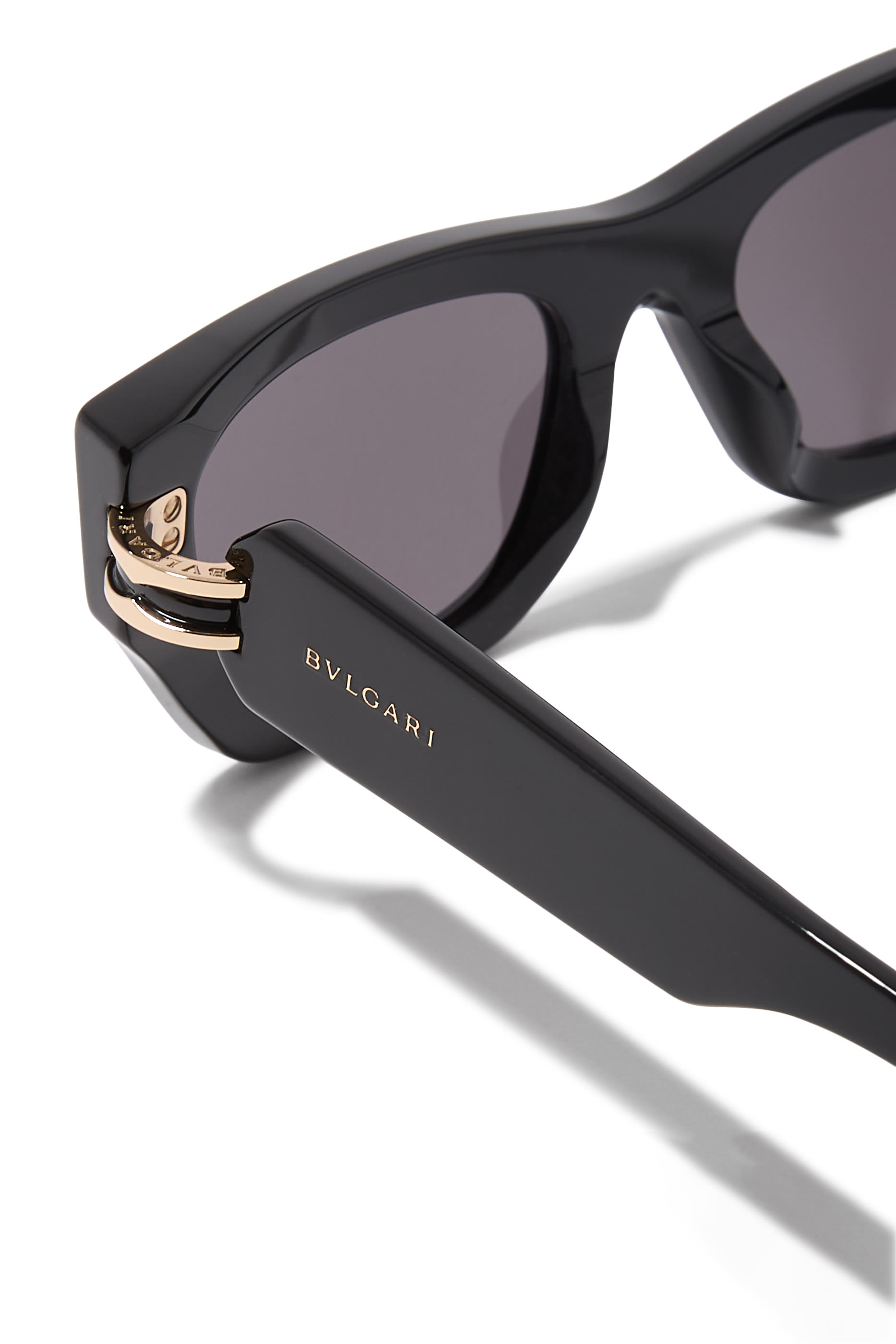 B.zero1 Black Rectangular Sunglasses
