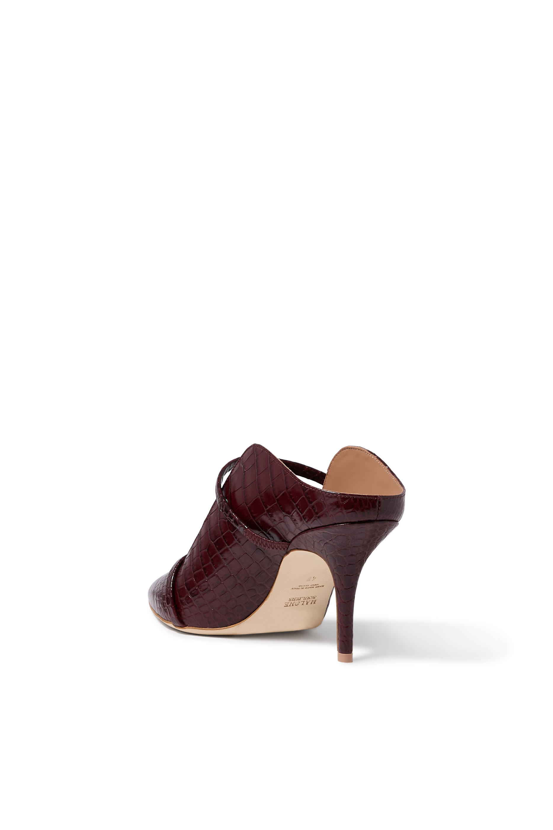 Maureen Double Strap Leather Mules