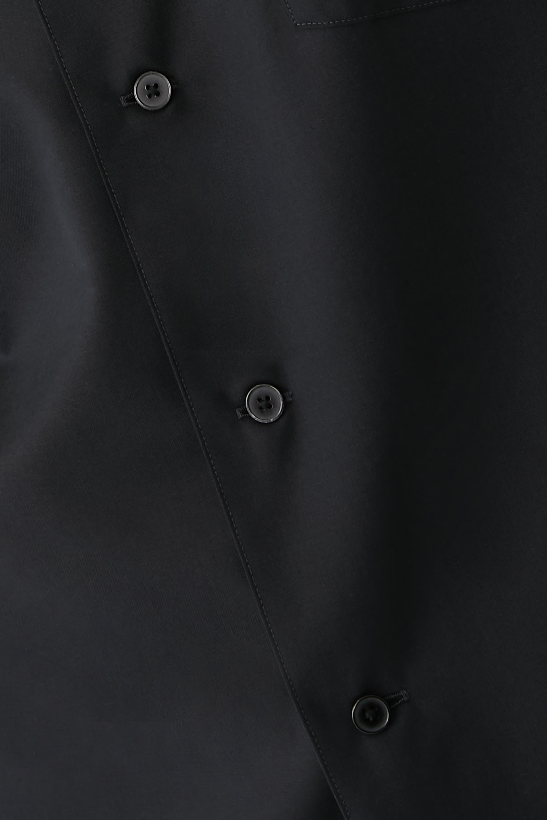 Super Fine Tropical Wool Open Collar Half Sleeved Shirt