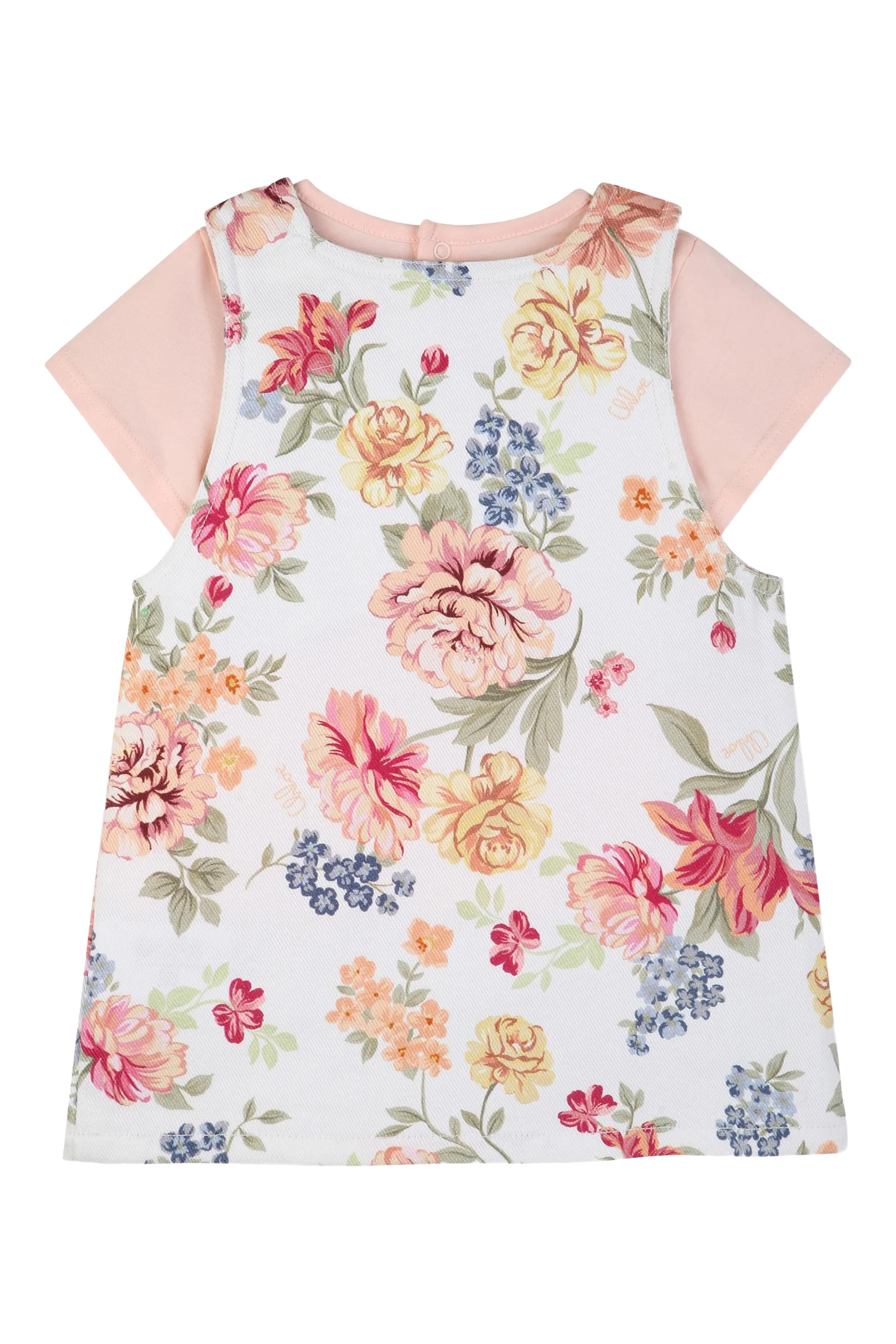 Kids Logo Floral Dress and T-Shirt Set