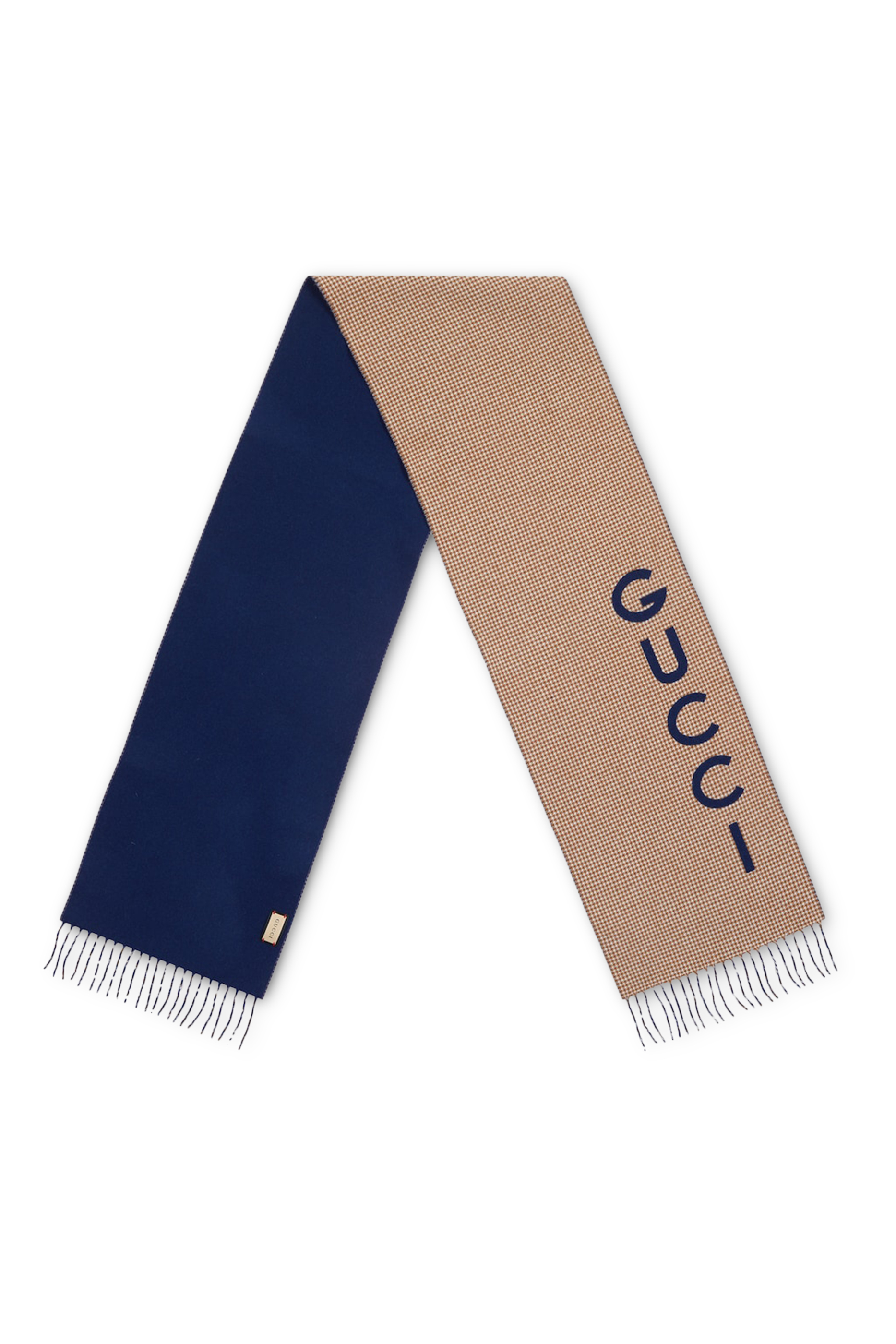 Wool Cashmere Script Scarf