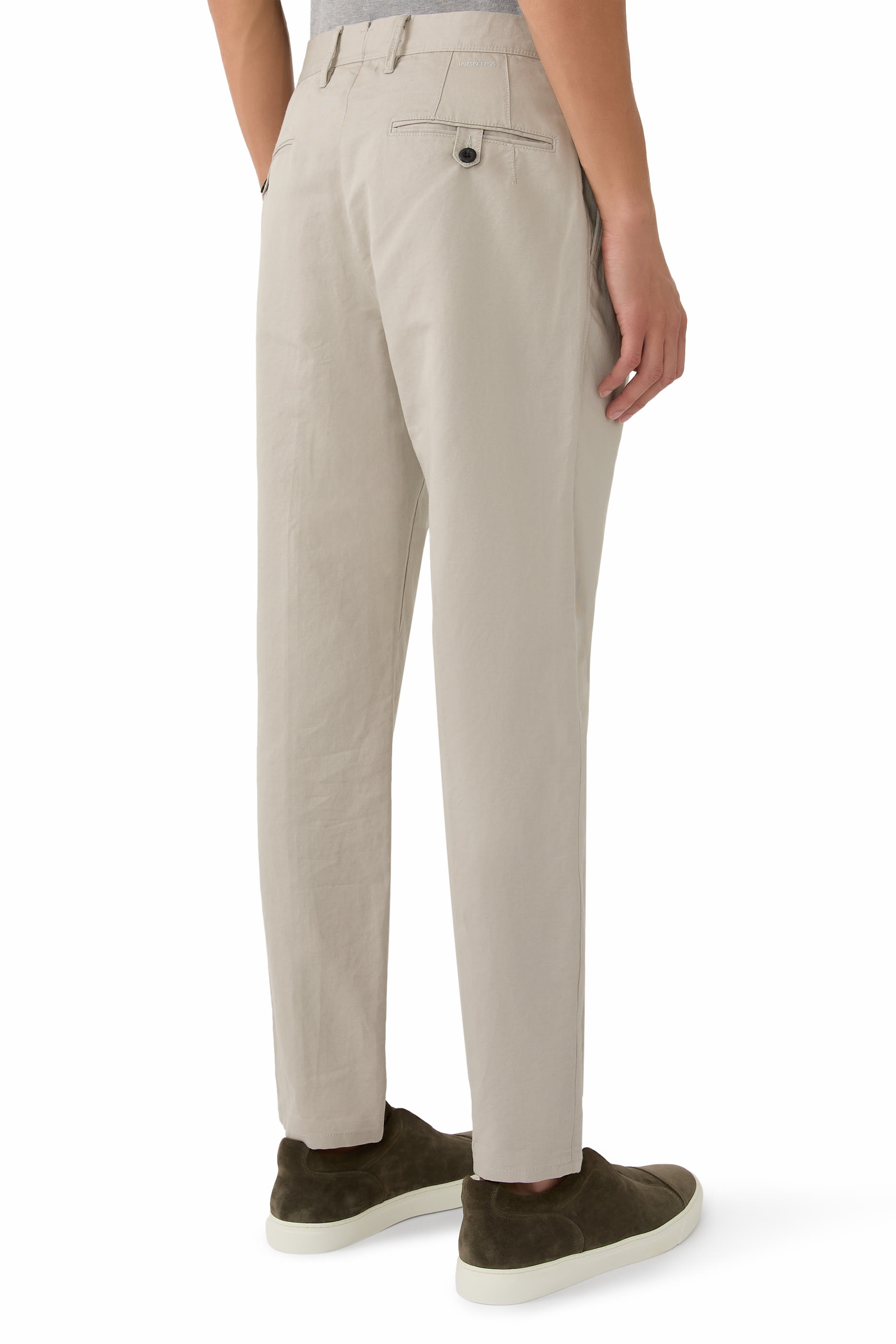 Tapered Fit Summer Satin Trousers