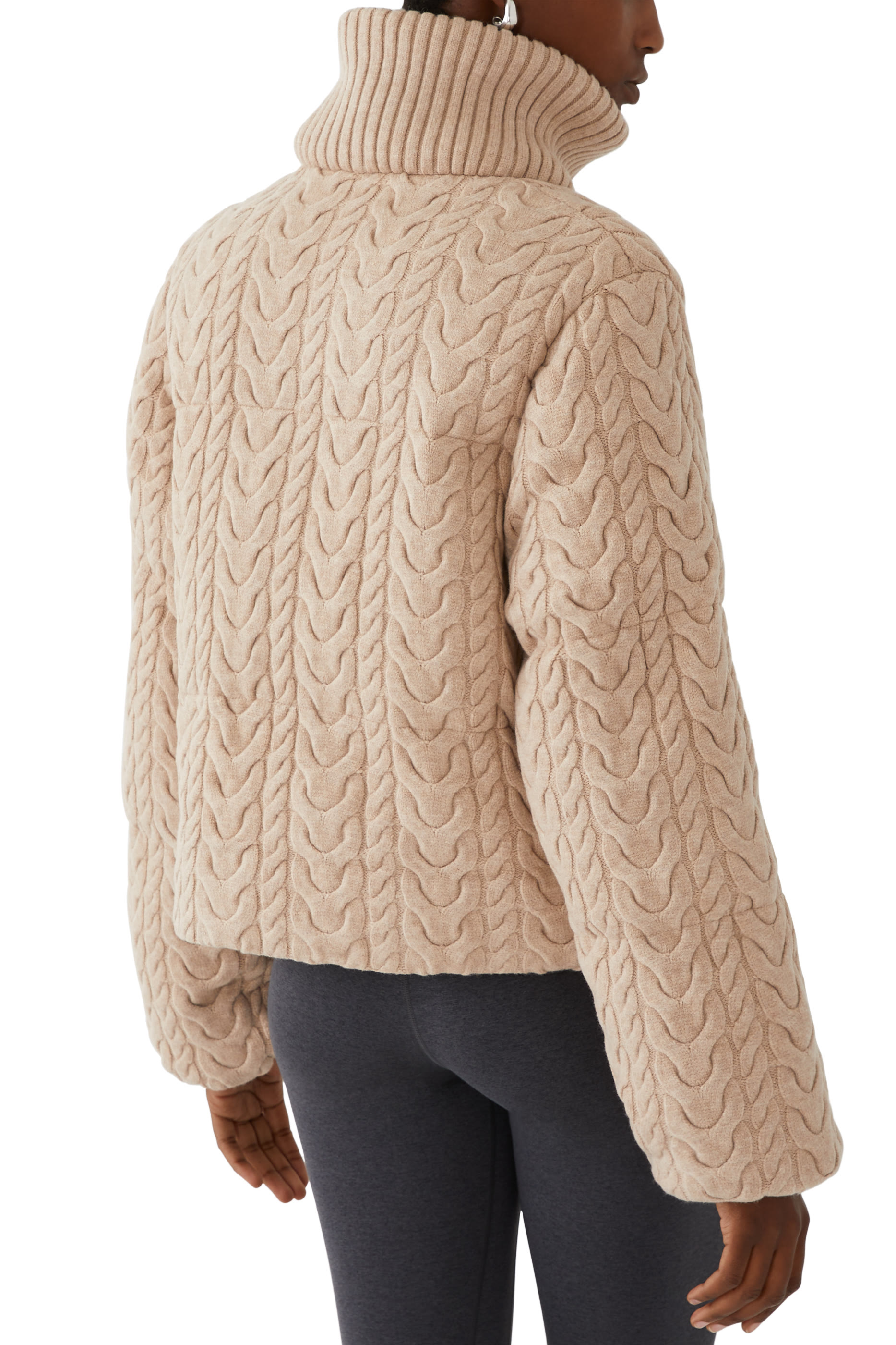 Reggie Cable Knit Puffer